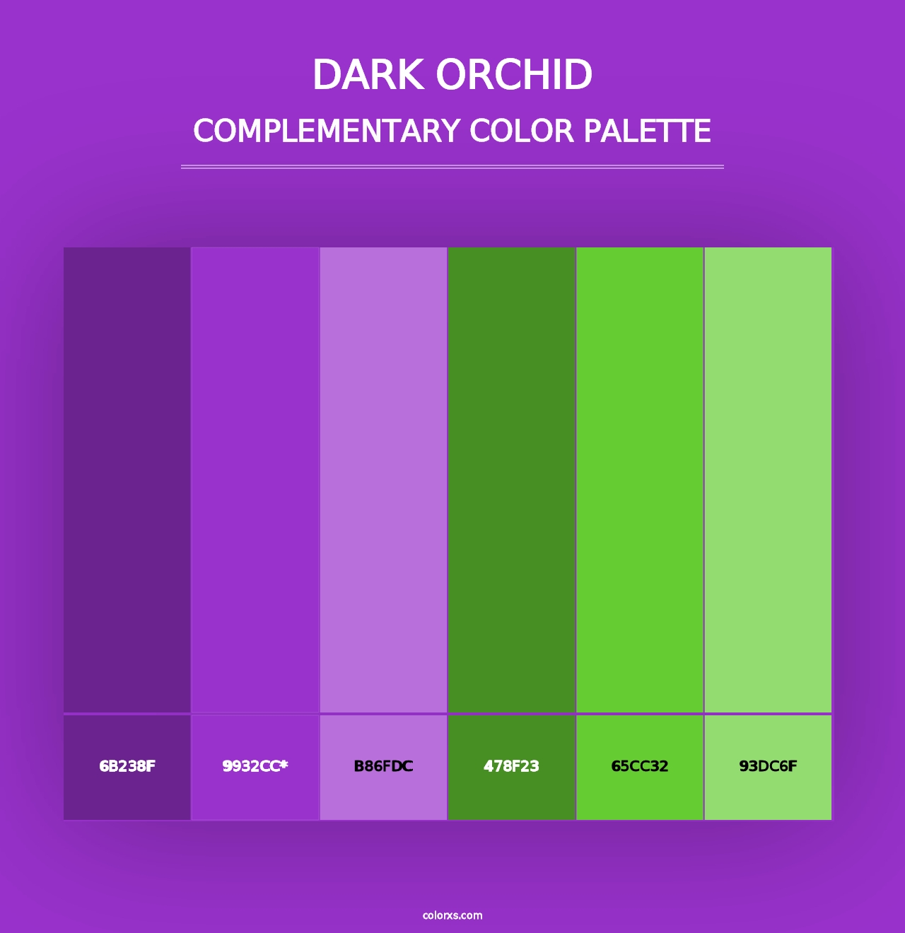 Dark Orchid - Complementary Color Palette