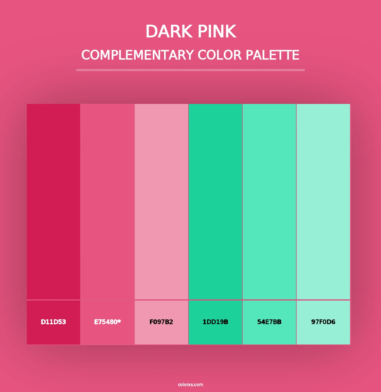 Dark Pink - Complementary Color Palette