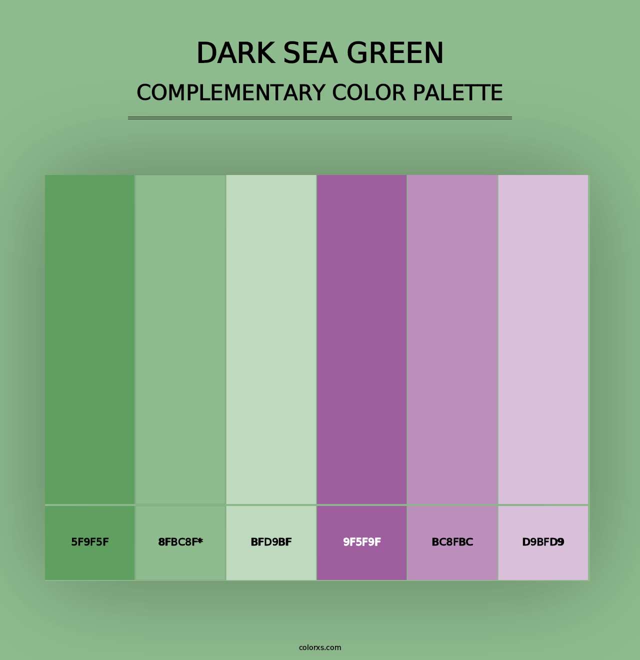 Dark Sea Green - Complementary Color Palette