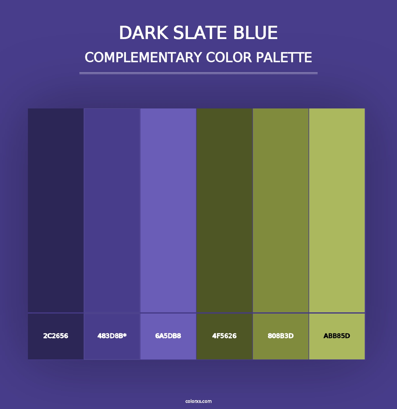 Dark Slate Blue - Complementary Color Palette