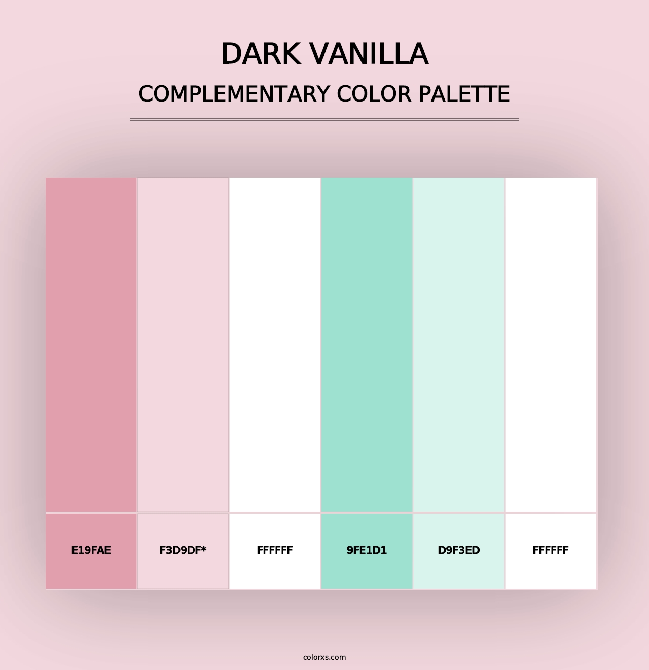 Dark Vanilla - Complementary Color Palette