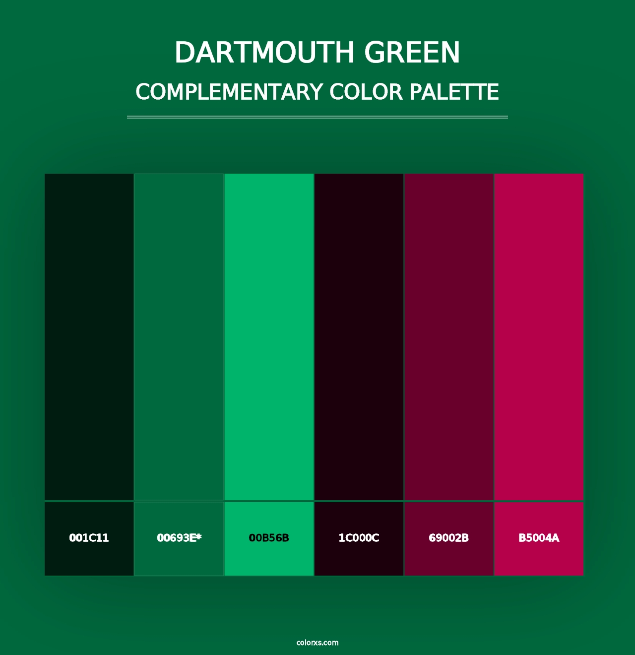 Dartmouth Green - Complementary Color Palette