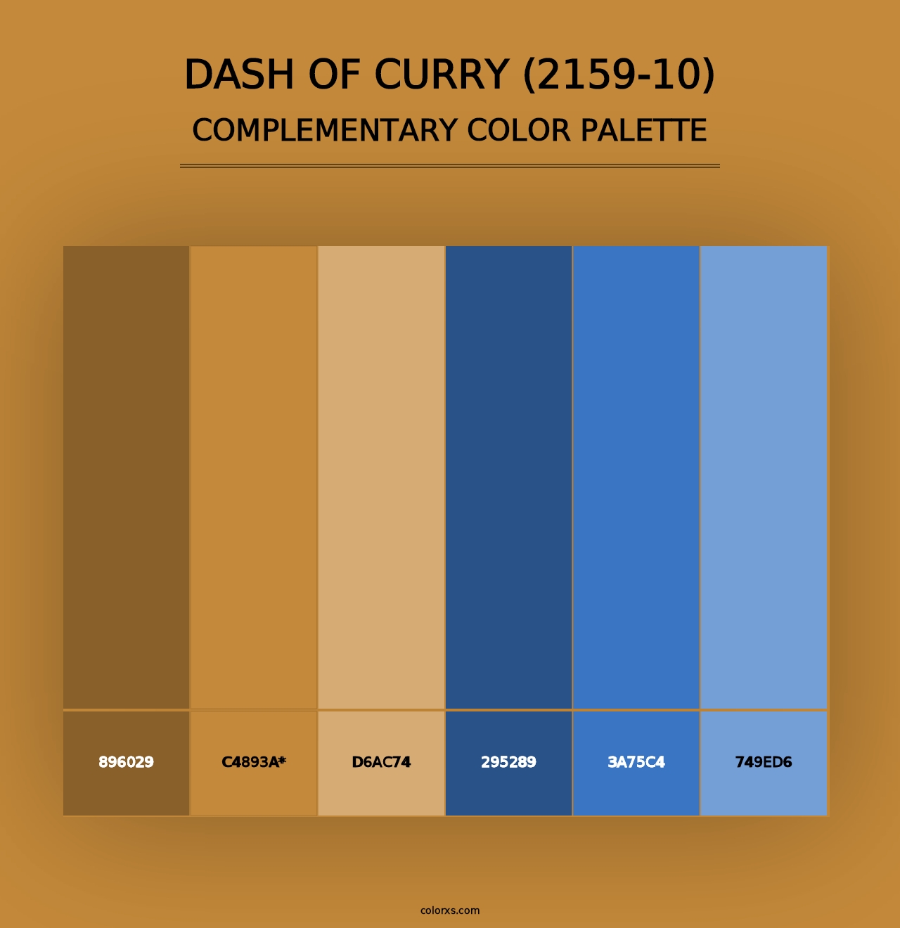 Dash of Curry (2159-10) - Complementary Color Palette