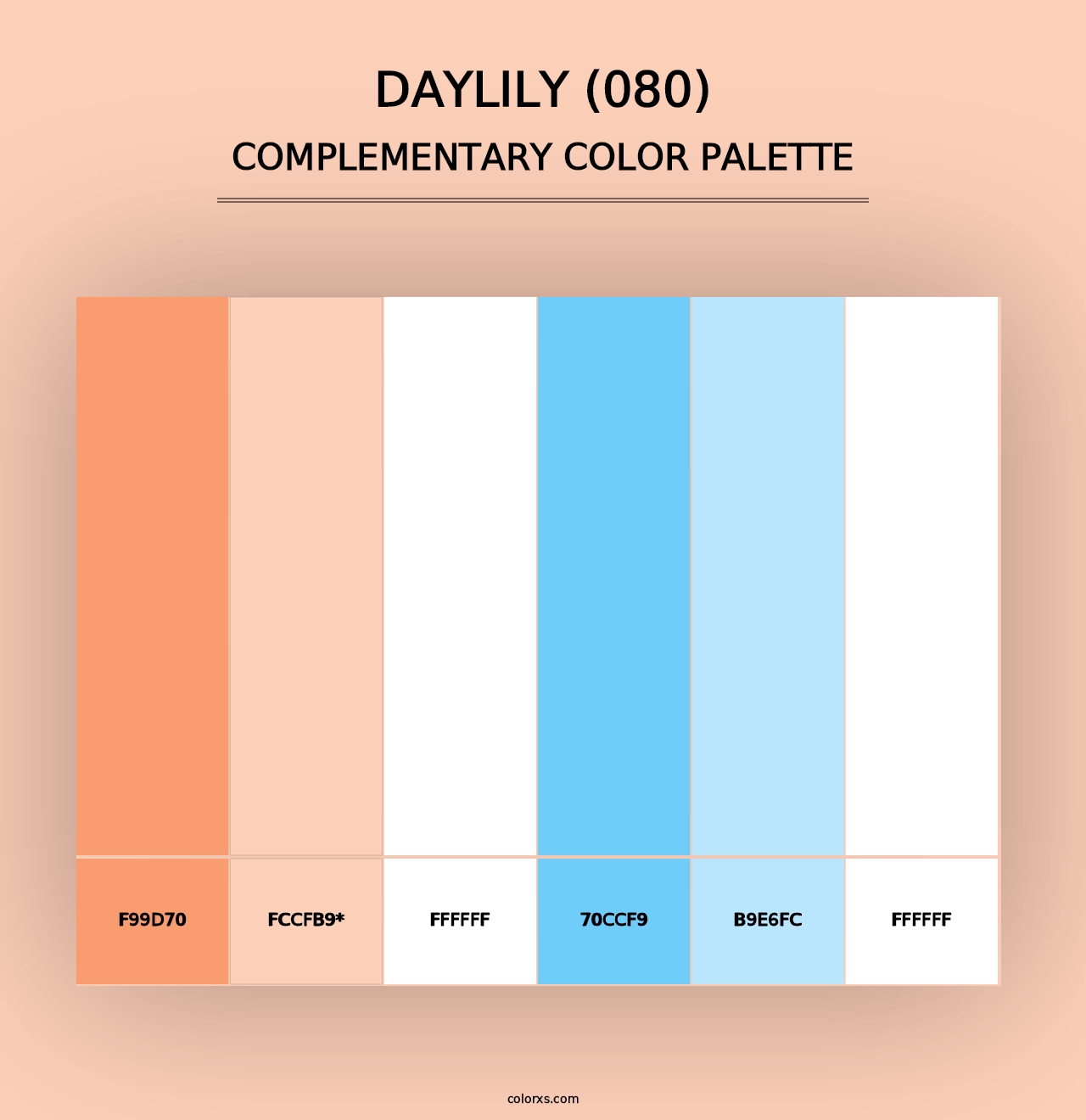 Daylily (080) - Complementary Color Palette