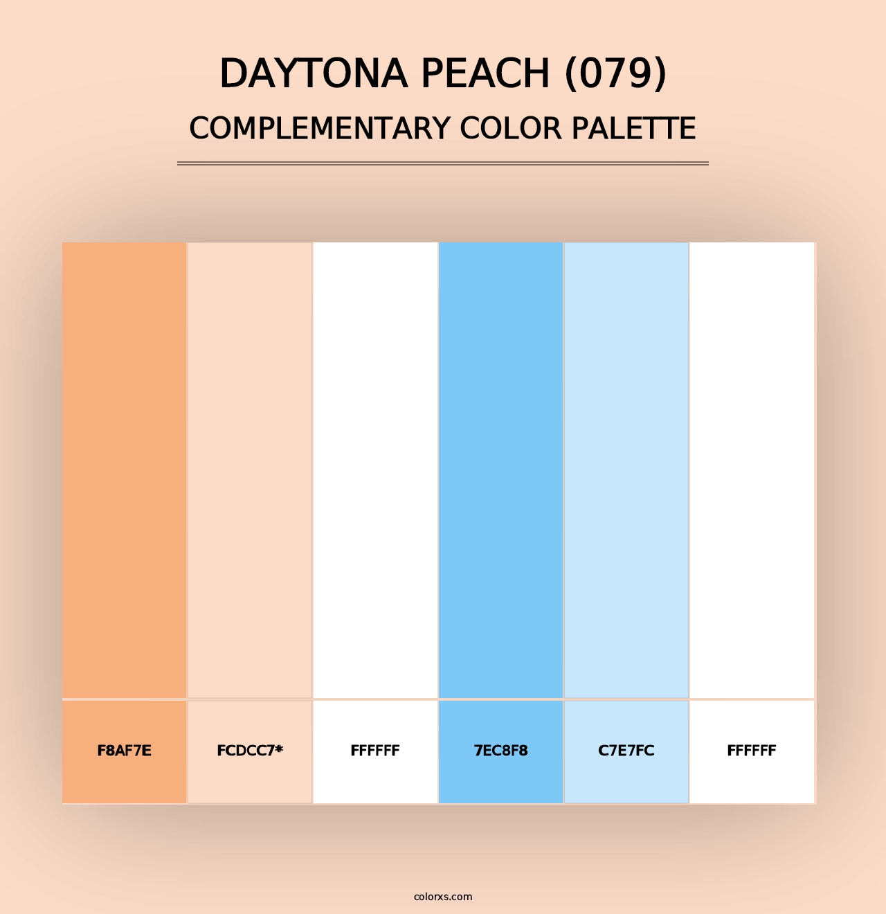 Daytona Peach (079) - Complementary Color Palette