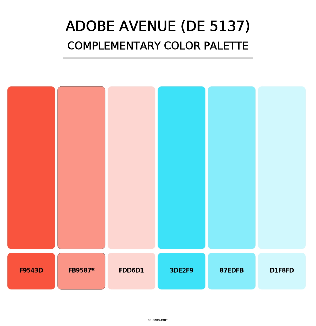 Adobe Avenue (DE 5137) - Complementary Color Palette