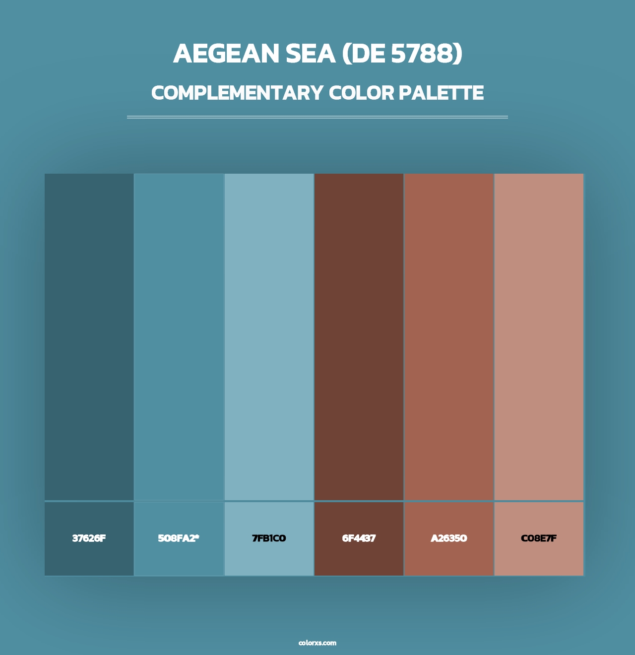 Aegean Sea (DE 5788) - Complementary Color Palette