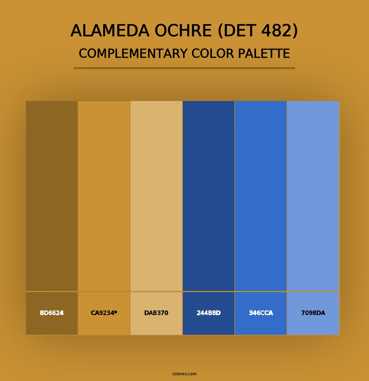 Alameda Ochre (DET 482) - Complementary Color Palette