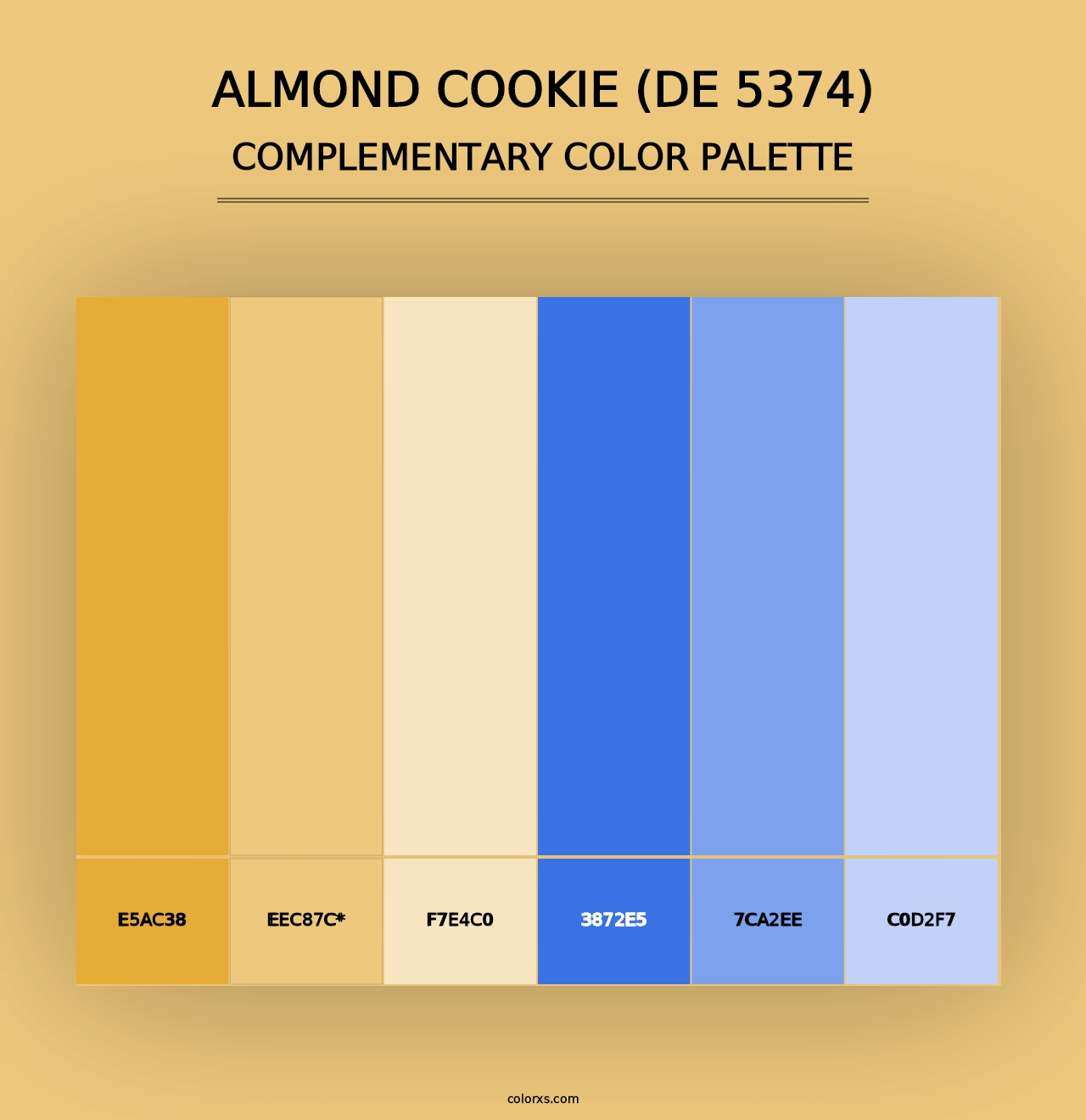 Almond Cookie (DE 5374) - Complementary Color Palette