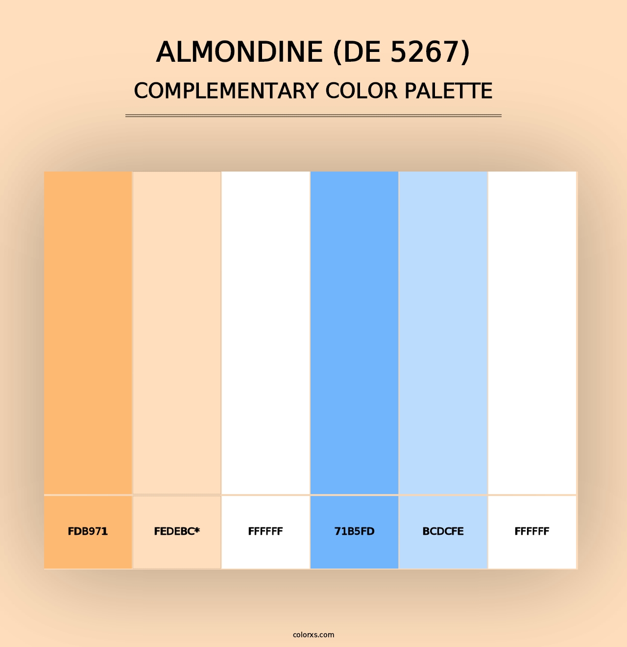 Almondine (DE 5267) - Complementary Color Palette