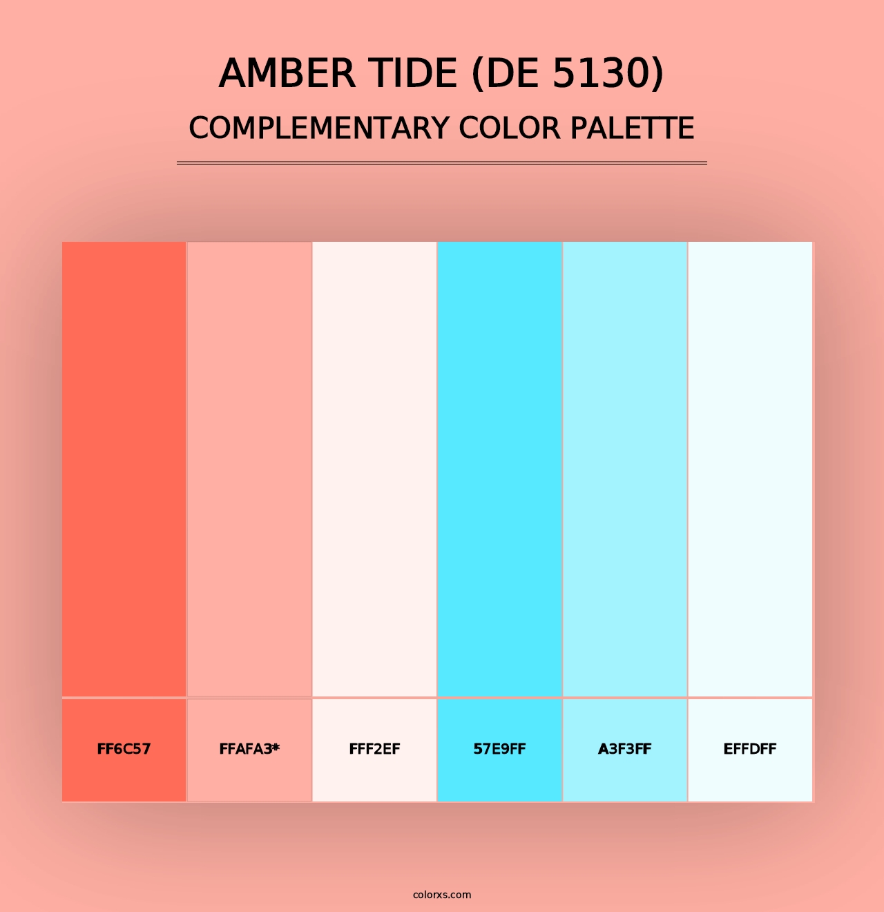 Amber Tide (DE 5130) - Complementary Color Palette