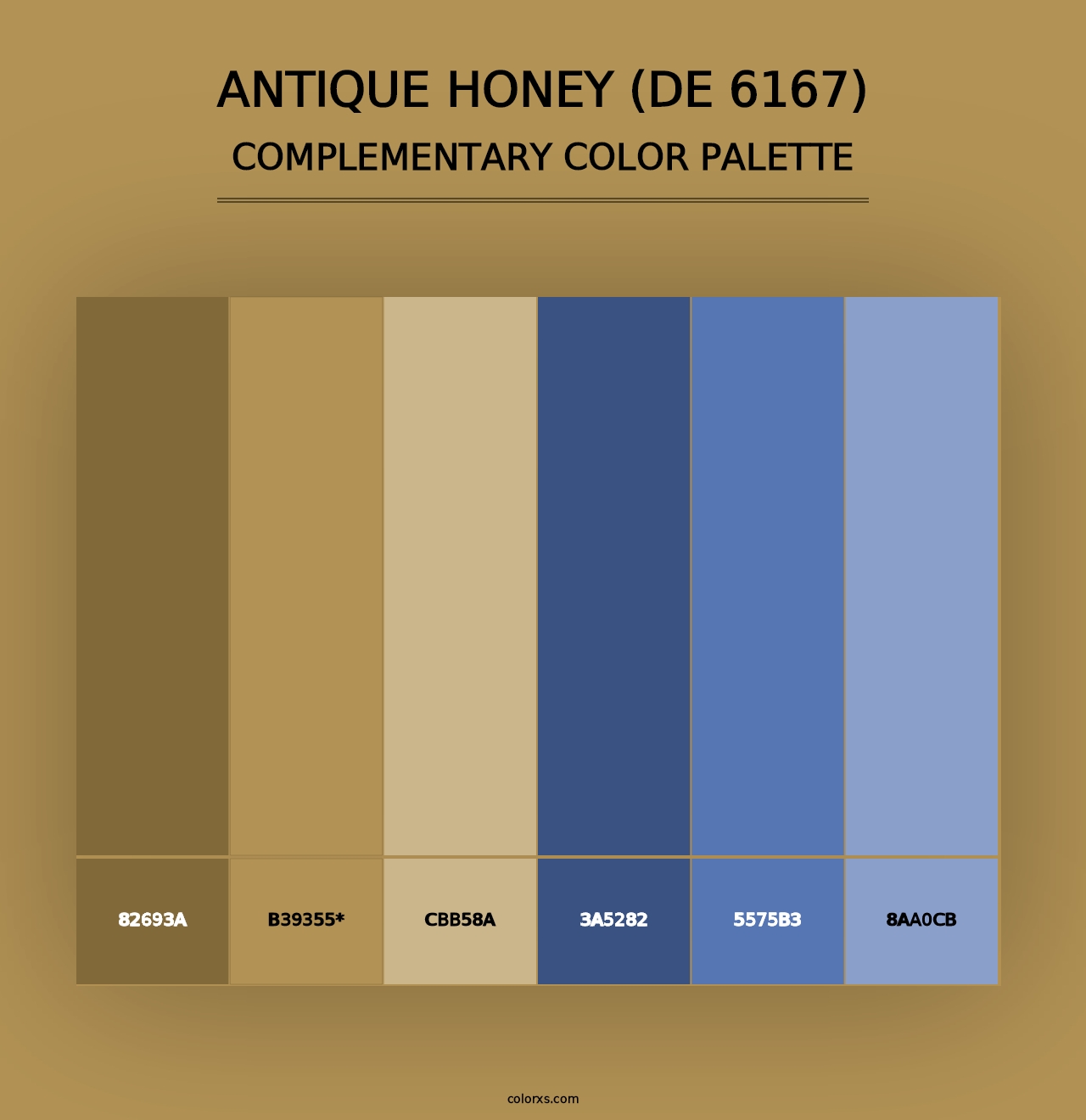 Antique Honey (DE 6167) - Complementary Color Palette