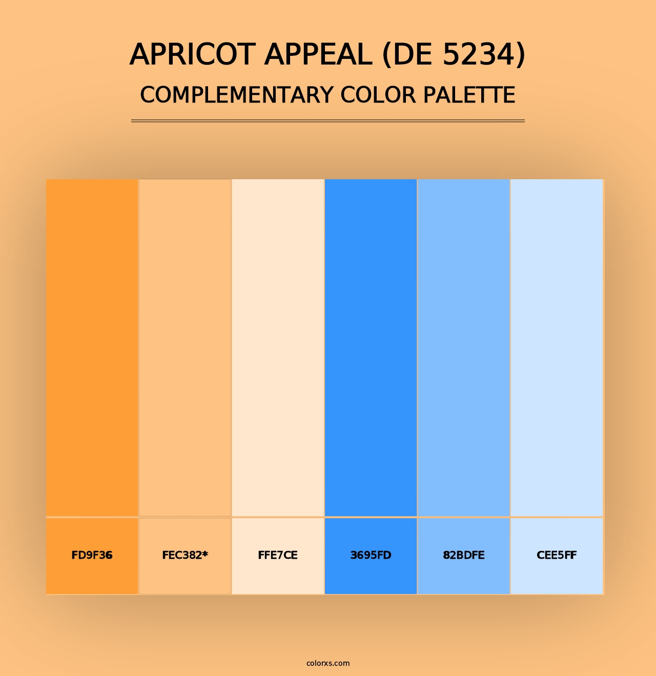 Apricot Appeal (DE 5234) - Complementary Color Palette