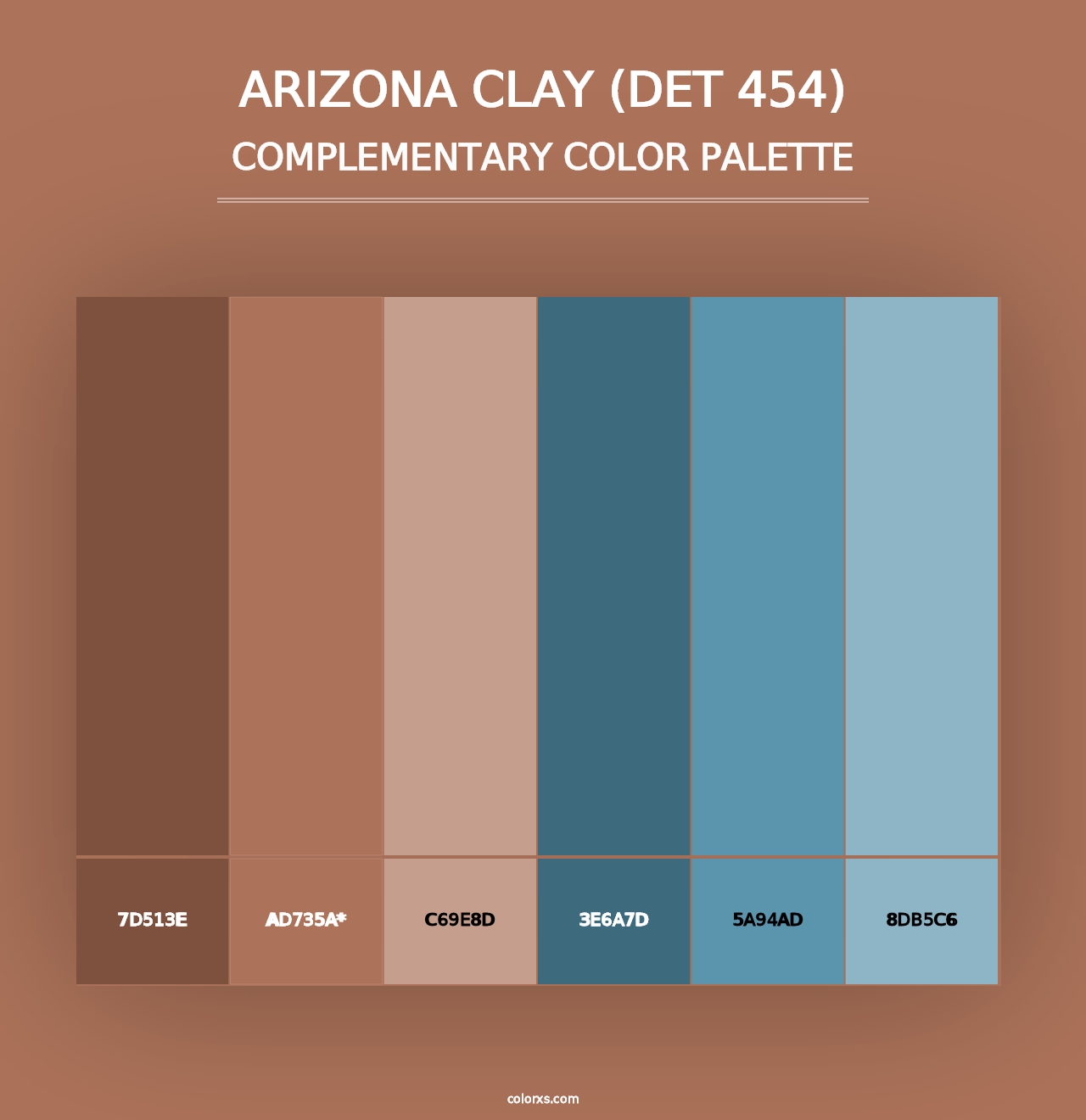 Arizona Clay (DET 454) - Complementary Color Palette