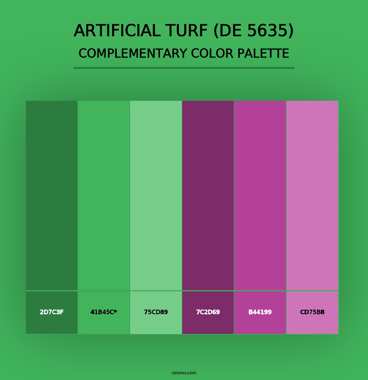 Artificial Turf (DE 5635) - Complementary Color Palette