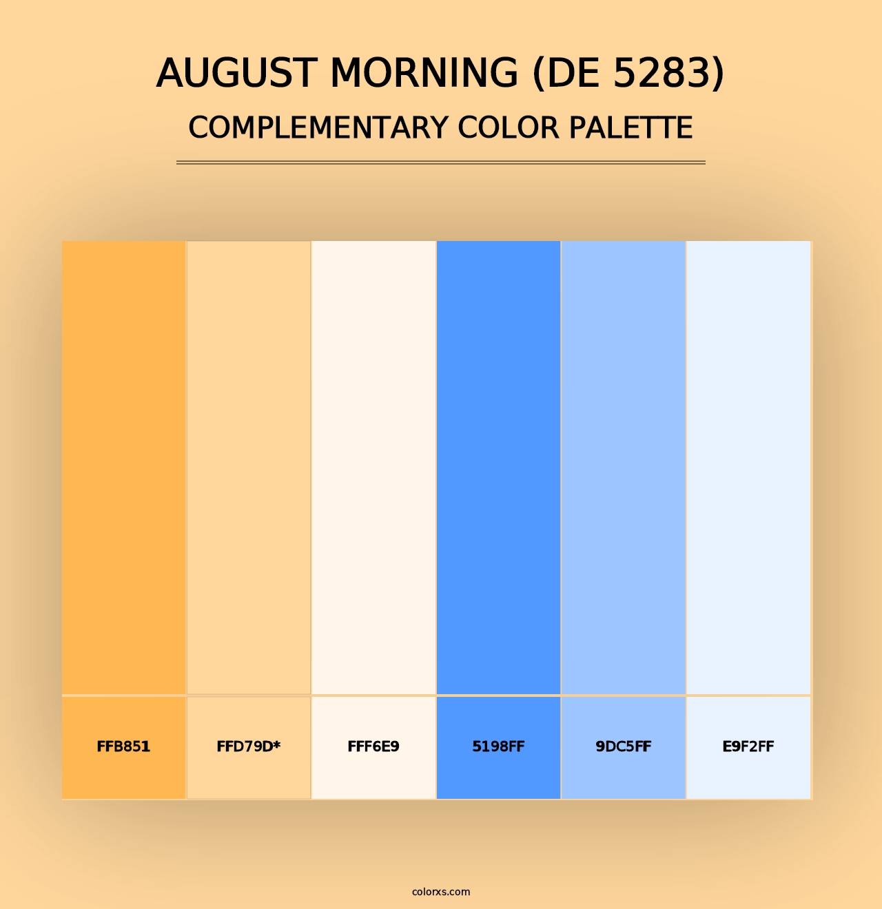 August Morning (DE 5283) - Complementary Color Palette