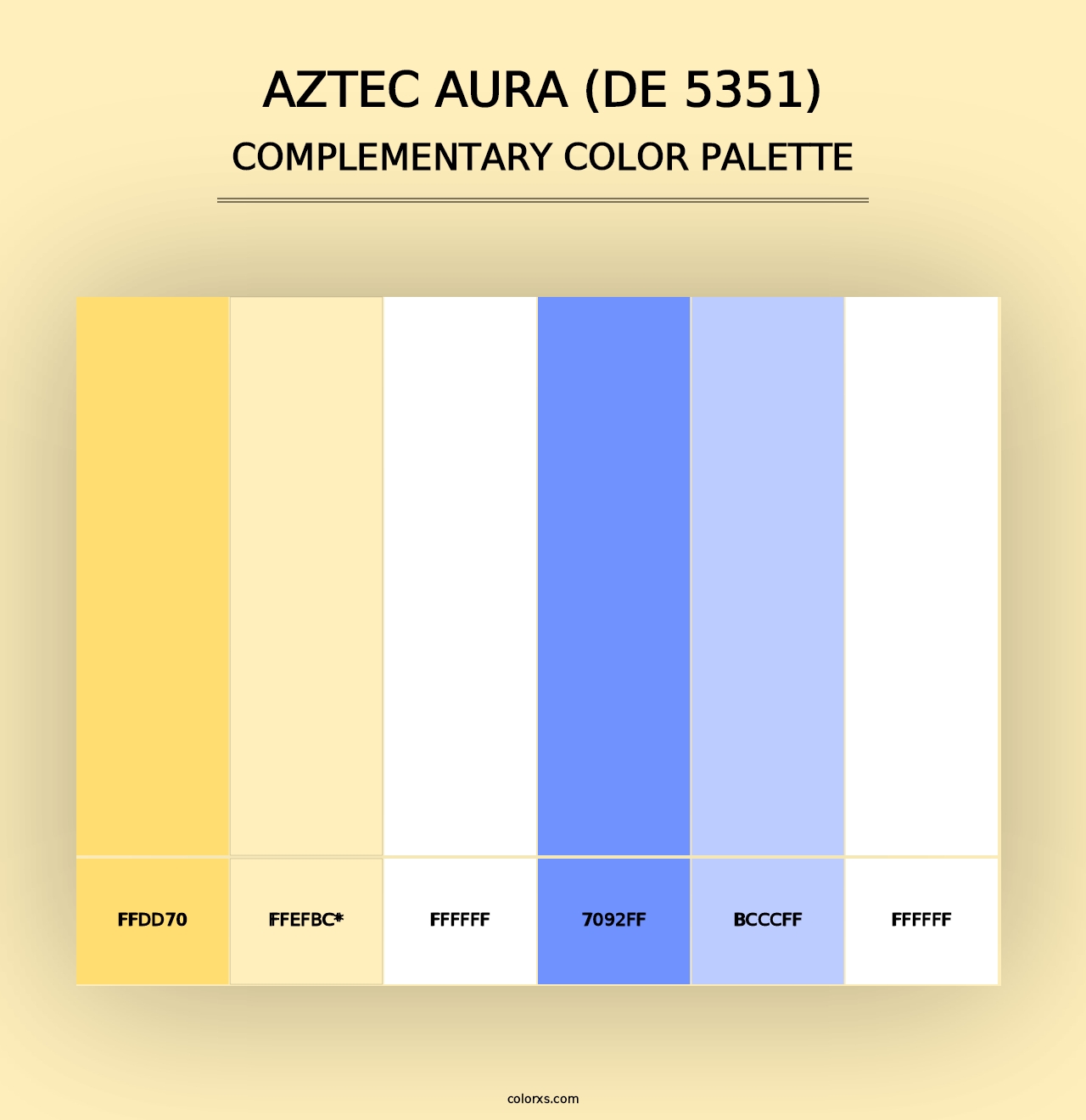 Aztec Aura (DE 5351) - Complementary Color Palette