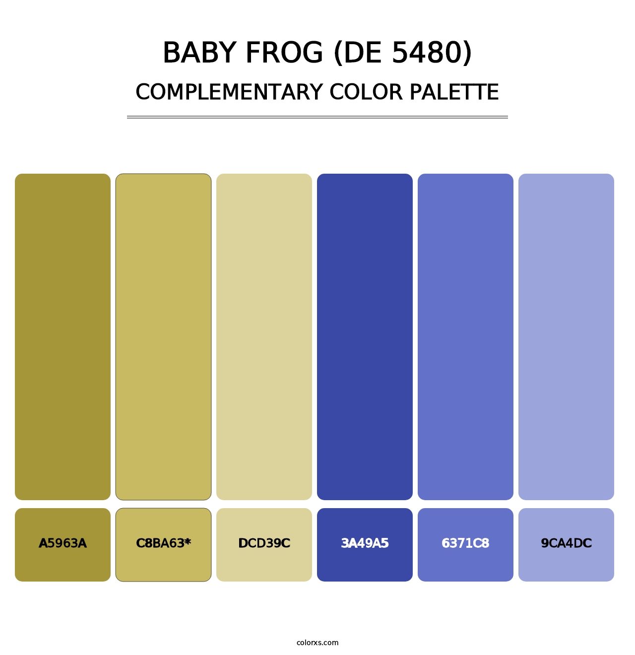 Baby Frog (DE 5480) - Complementary Color Palette