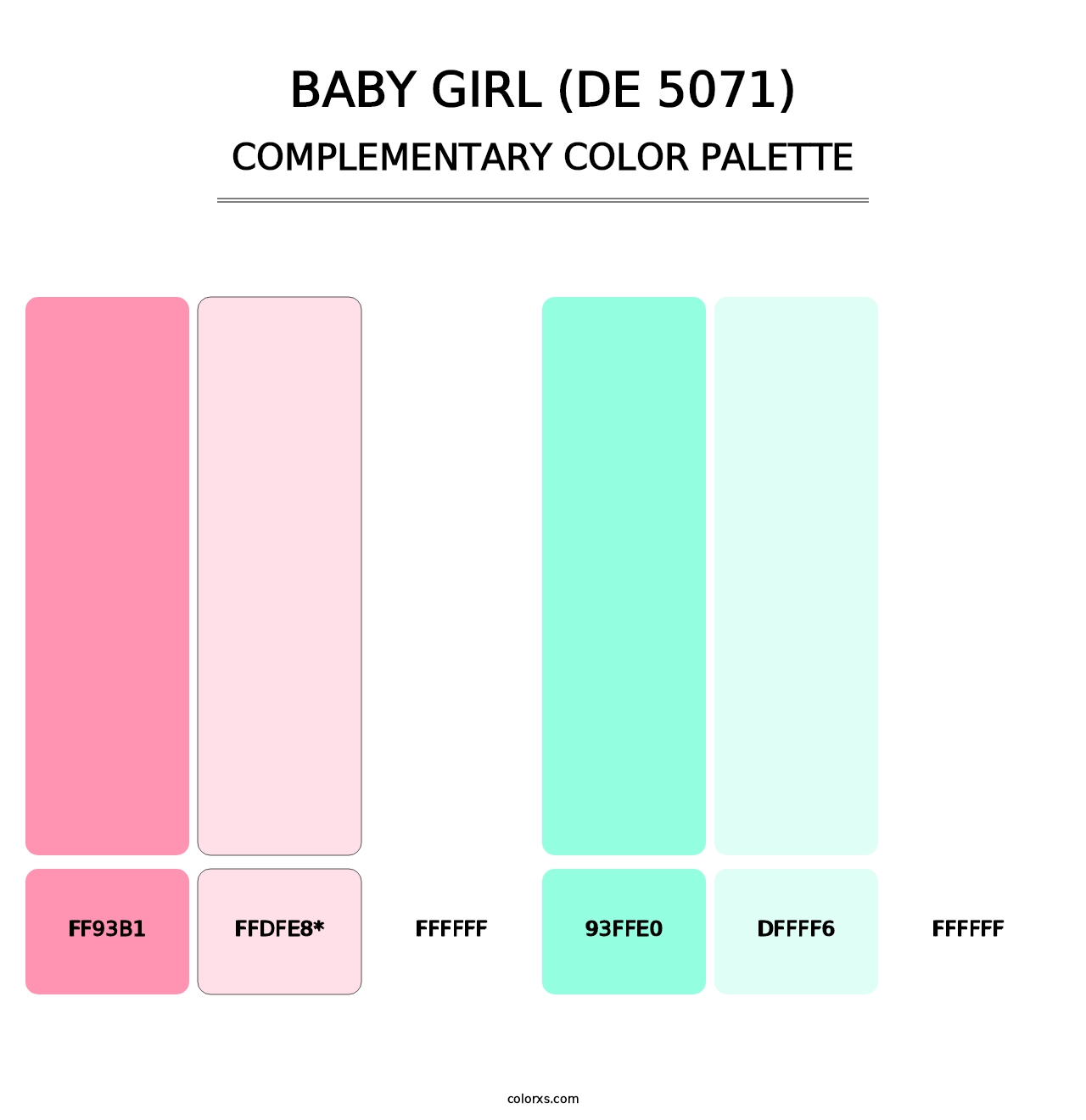 Baby Girl (DE 5071) - Complementary Color Palette