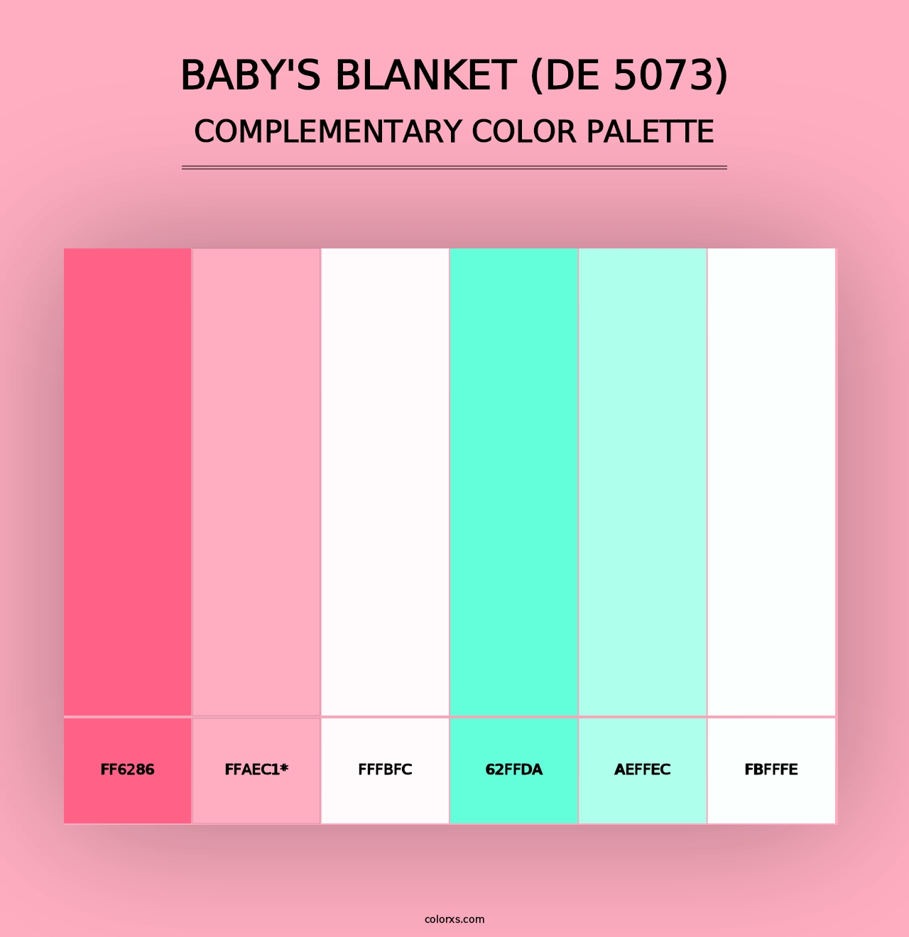 Baby's Blanket (DE 5073) - Complementary Color Palette