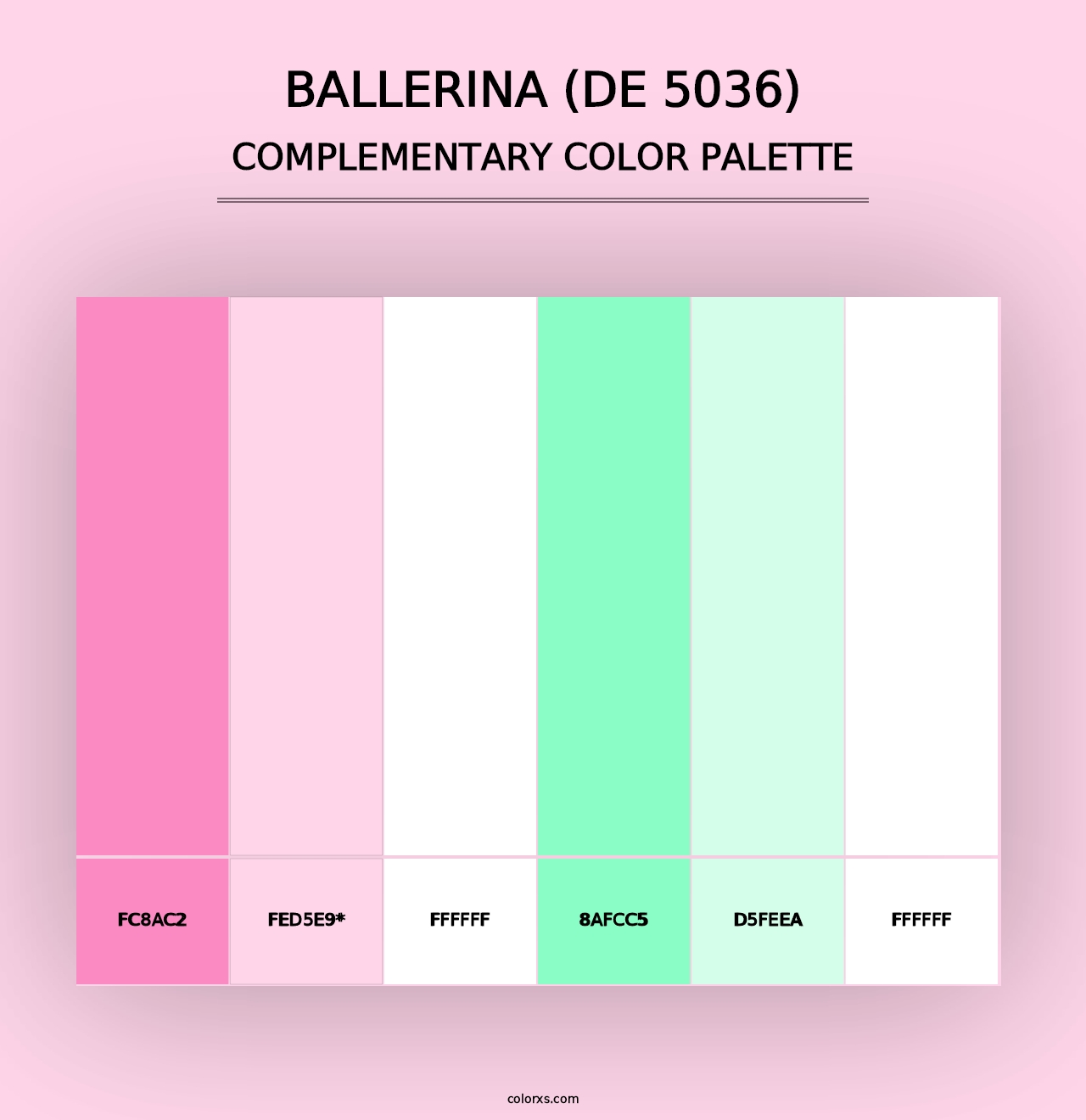 Ballerina (DE 5036) - Complementary Color Palette