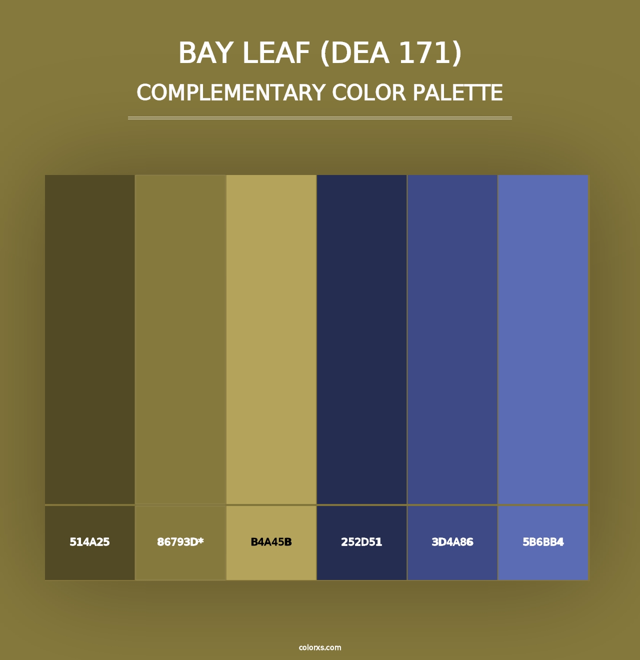 Bay Leaf (DEA 171) - Complementary Color Palette