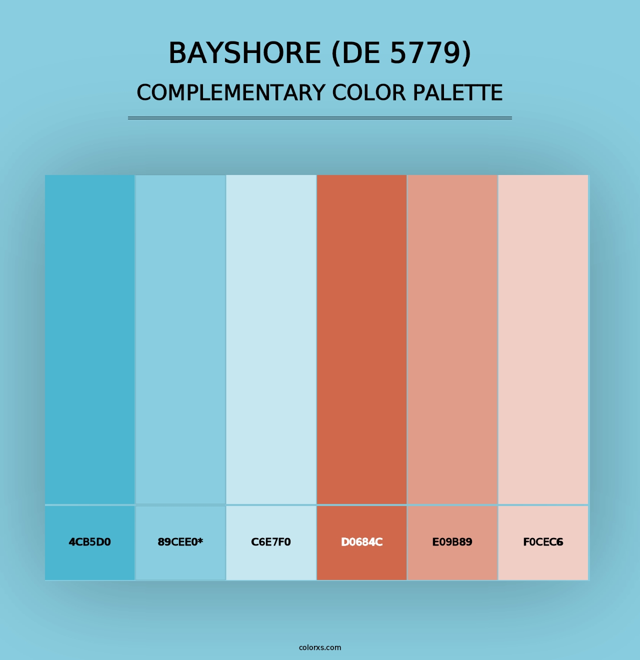 Bayshore (DE 5779) - Complementary Color Palette