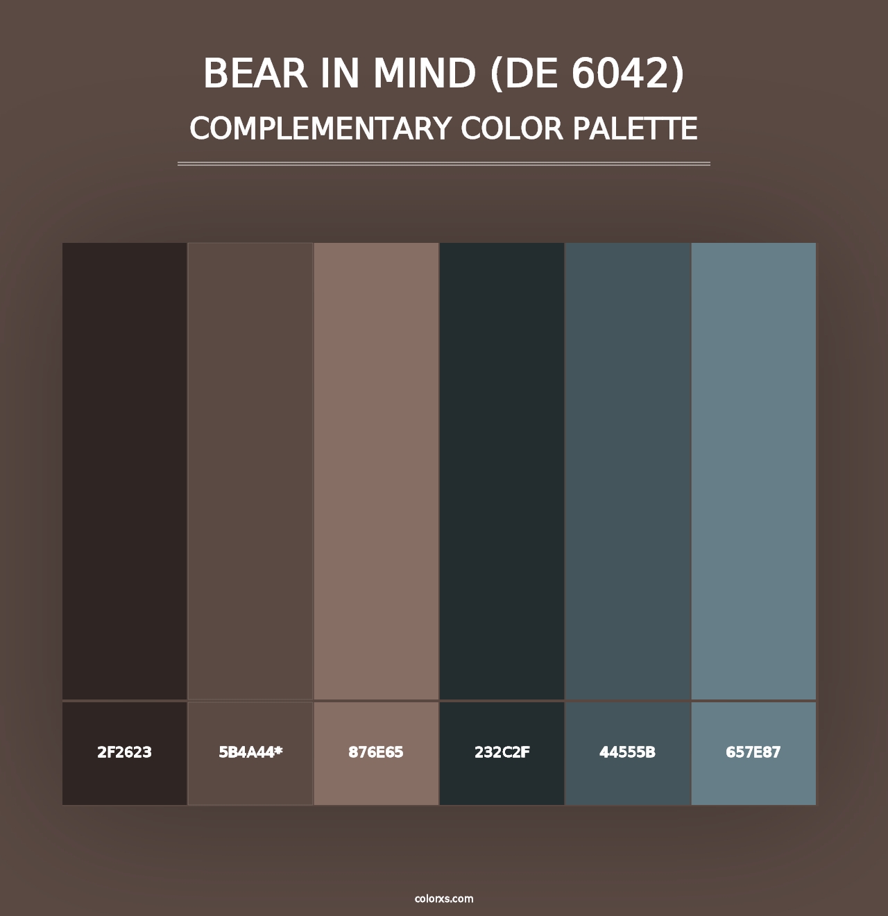 Bear in Mind (DE 6042) - Complementary Color Palette