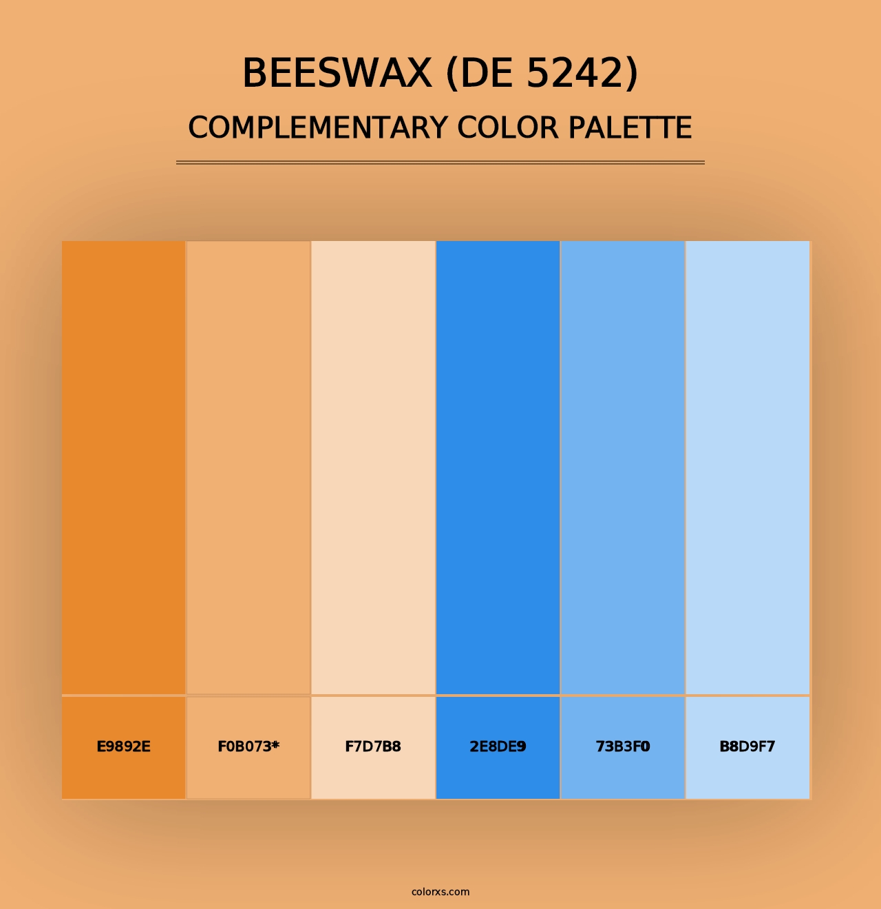 Beeswax (DE 5242) - Complementary Color Palette