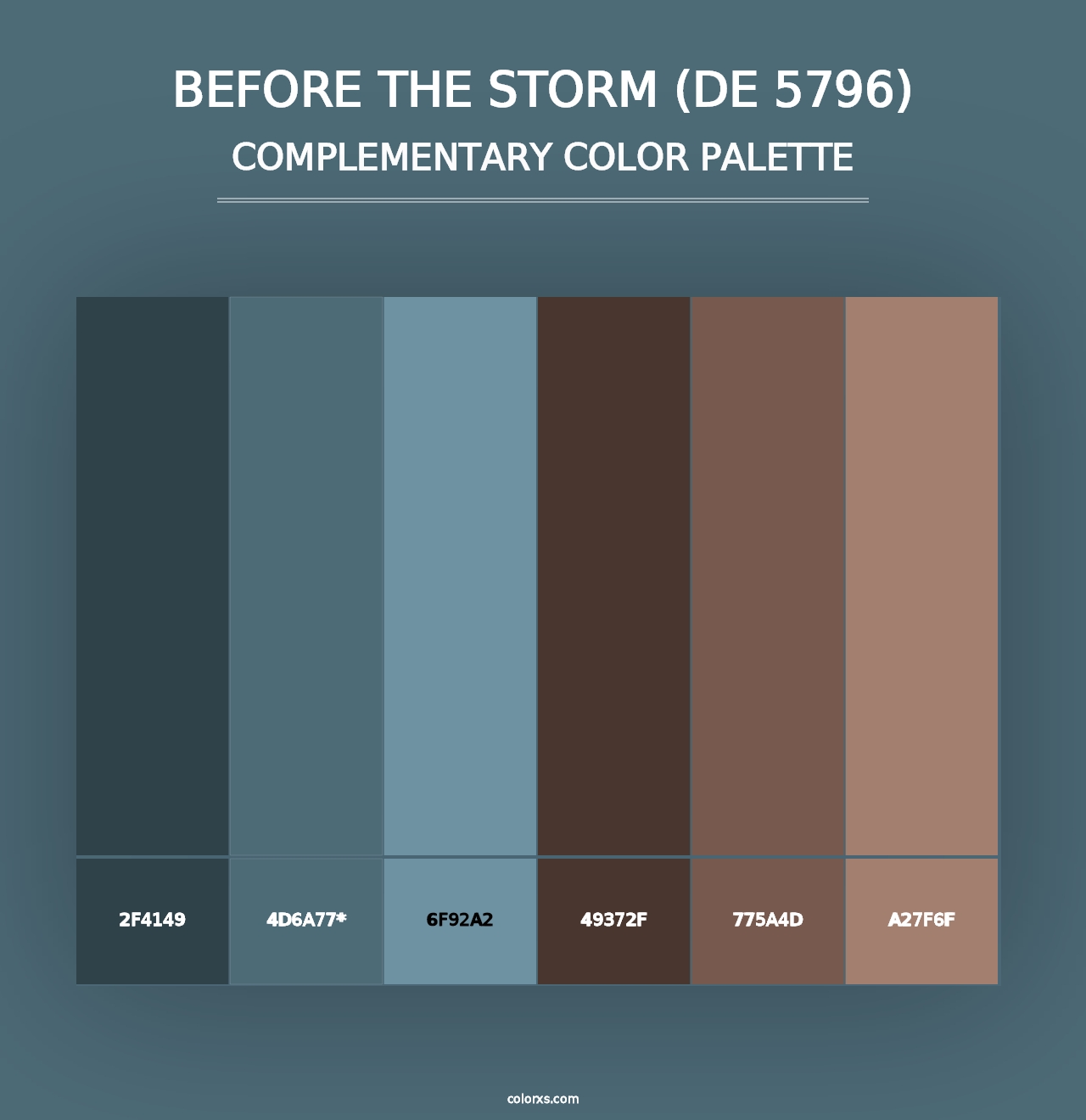 Before the Storm (DE 5796) - Complementary Color Palette