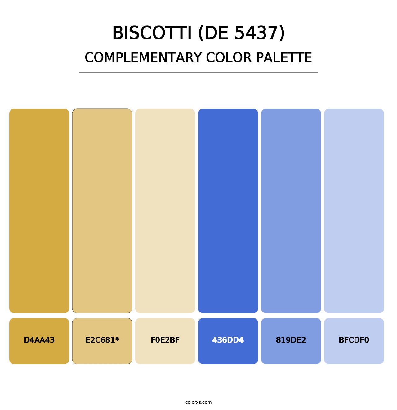 Biscotti (DE 5437) - Complementary Color Palette