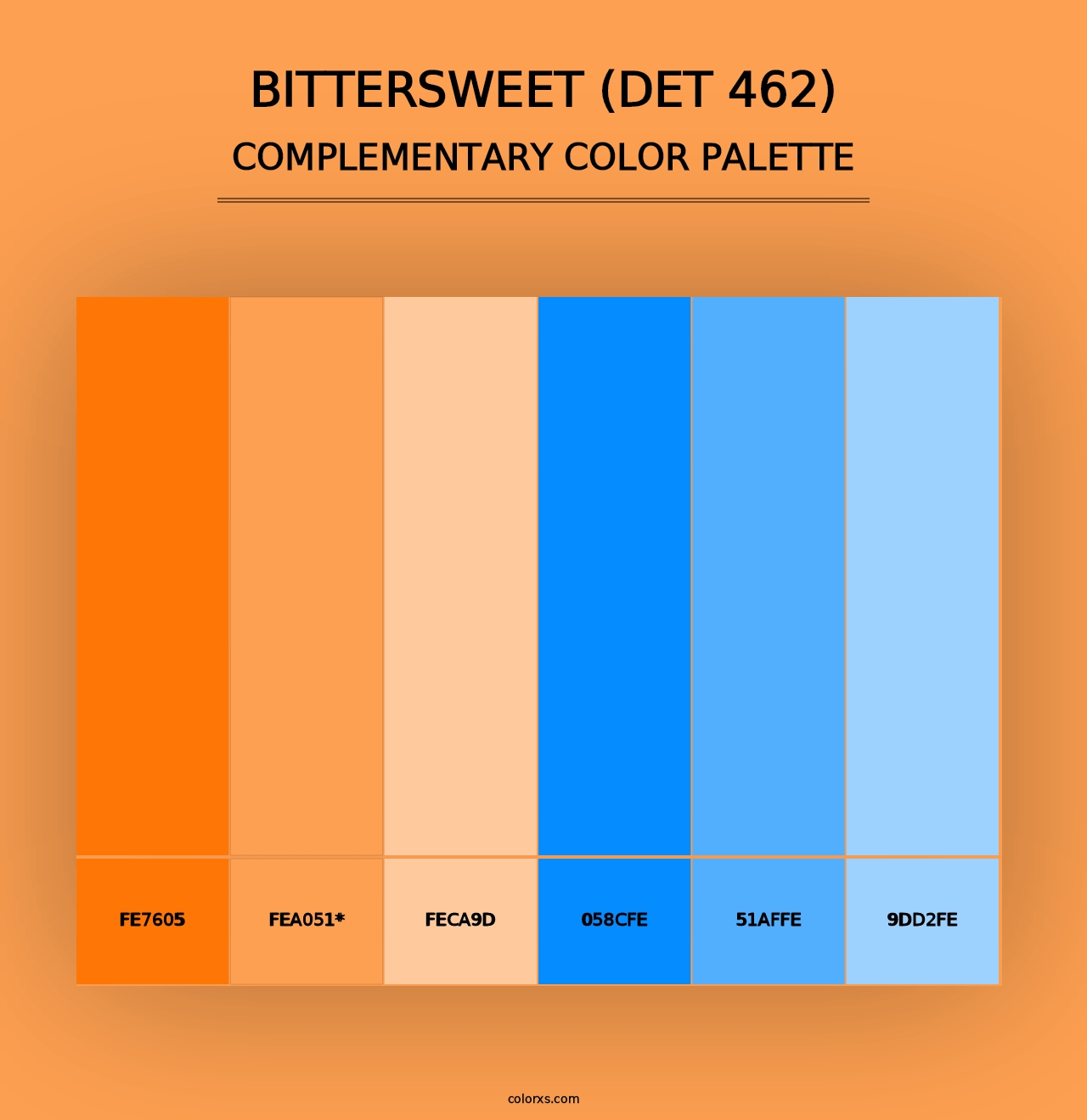 Bittersweet (DET 462) - Complementary Color Palette