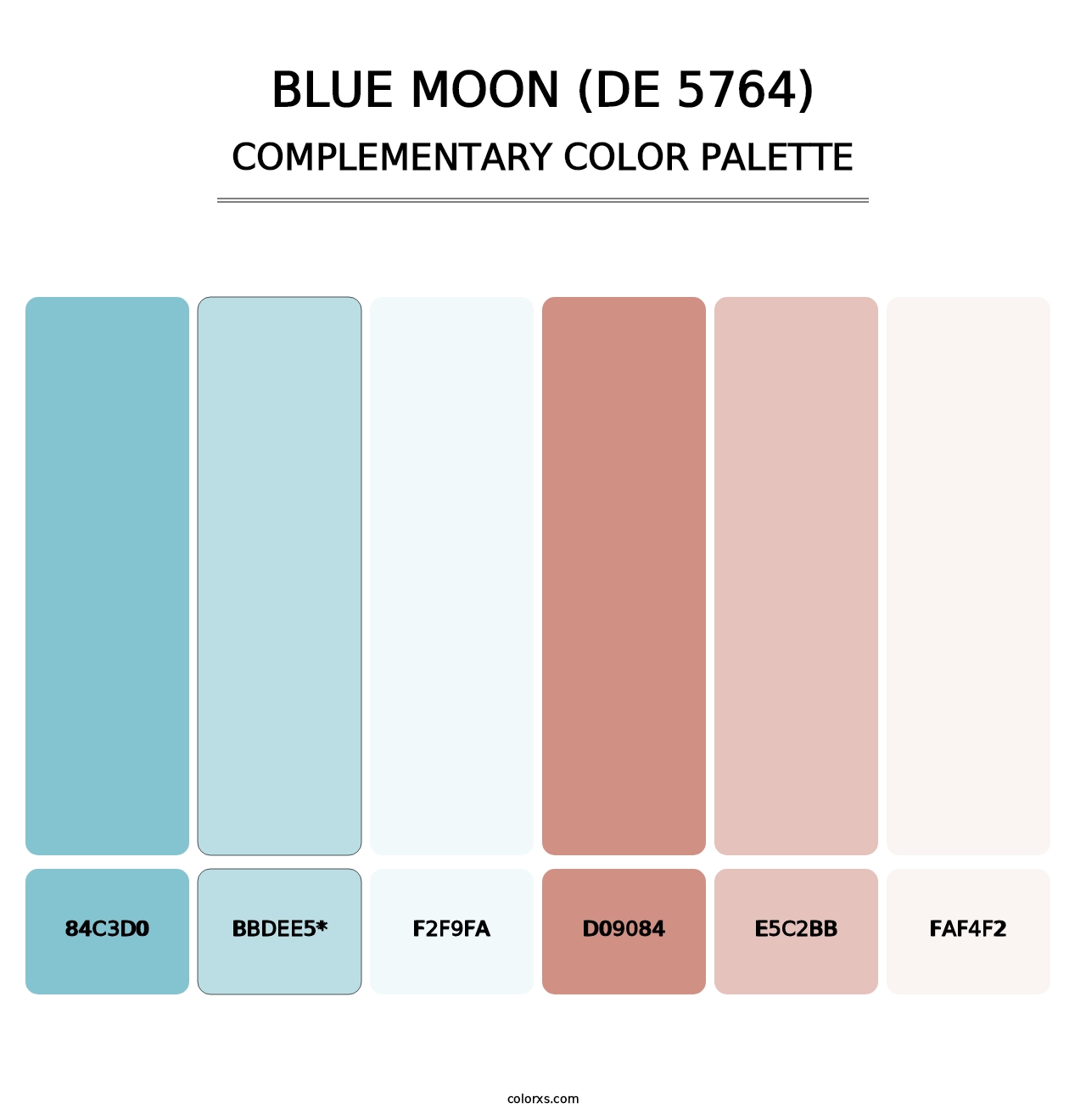 Blue Moon (DE 5764) - Complementary Color Palette