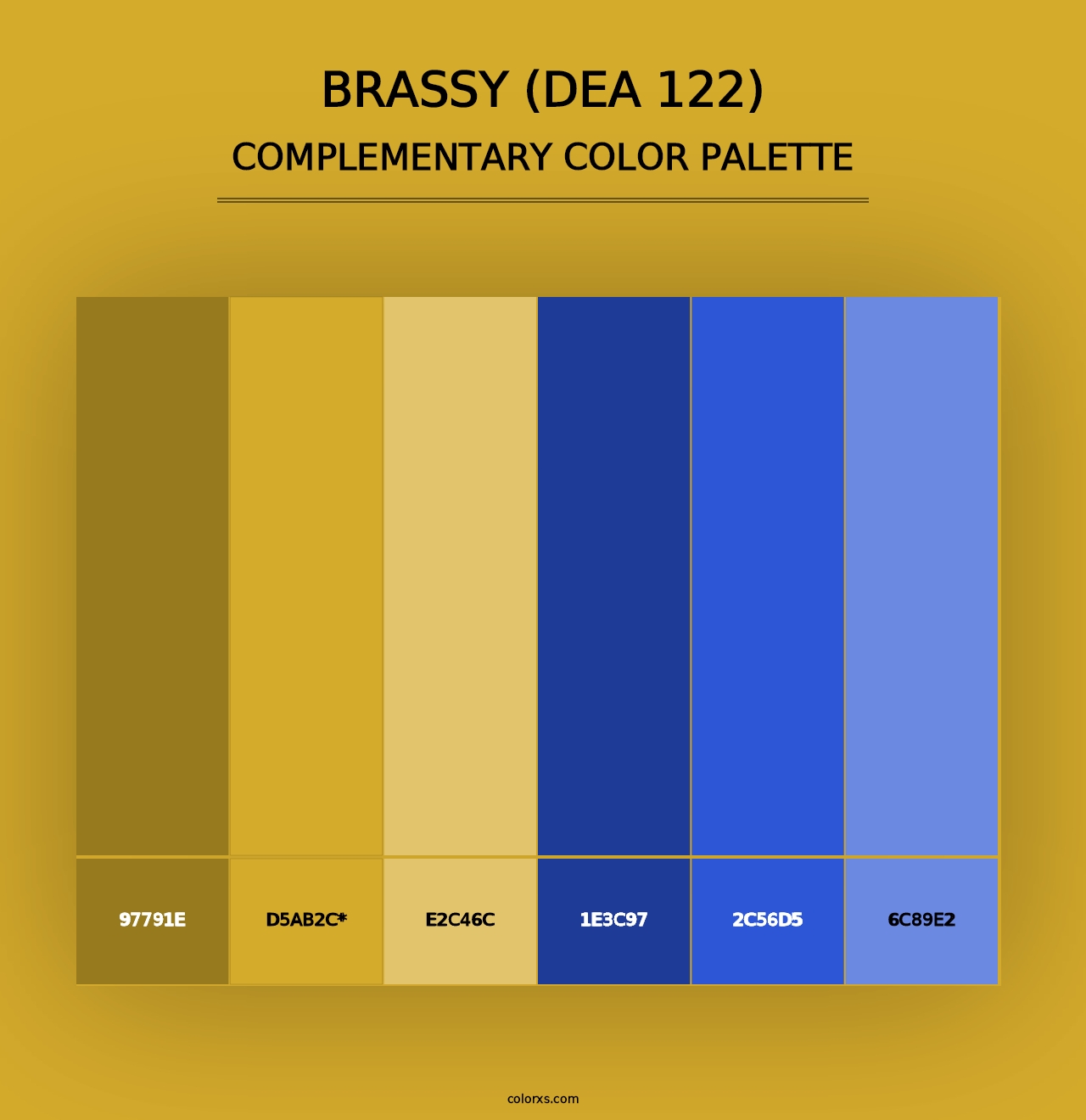 Brassy (DEA 122) - Complementary Color Palette