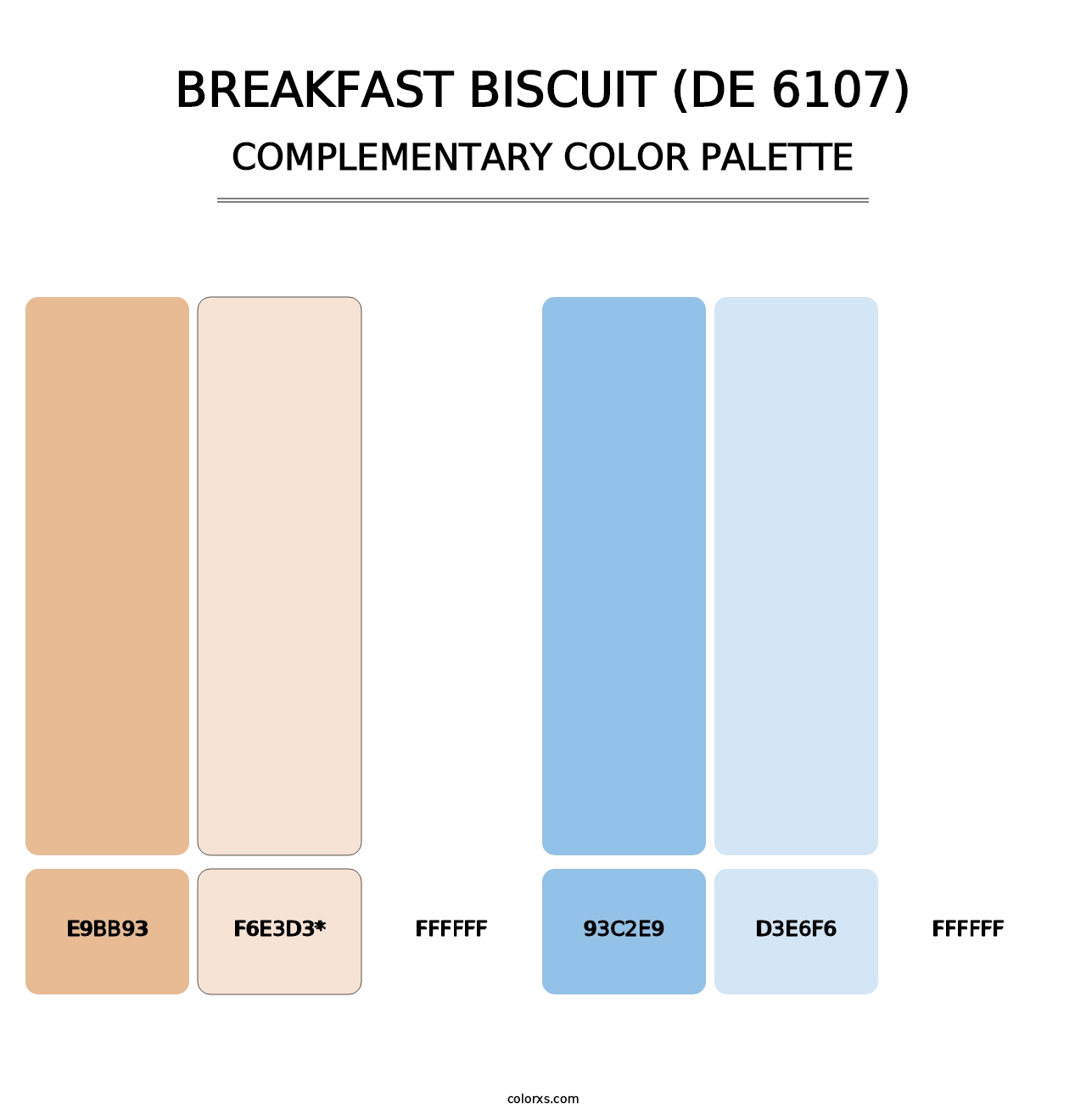 Breakfast Biscuit (DE 6107) - Complementary Color Palette