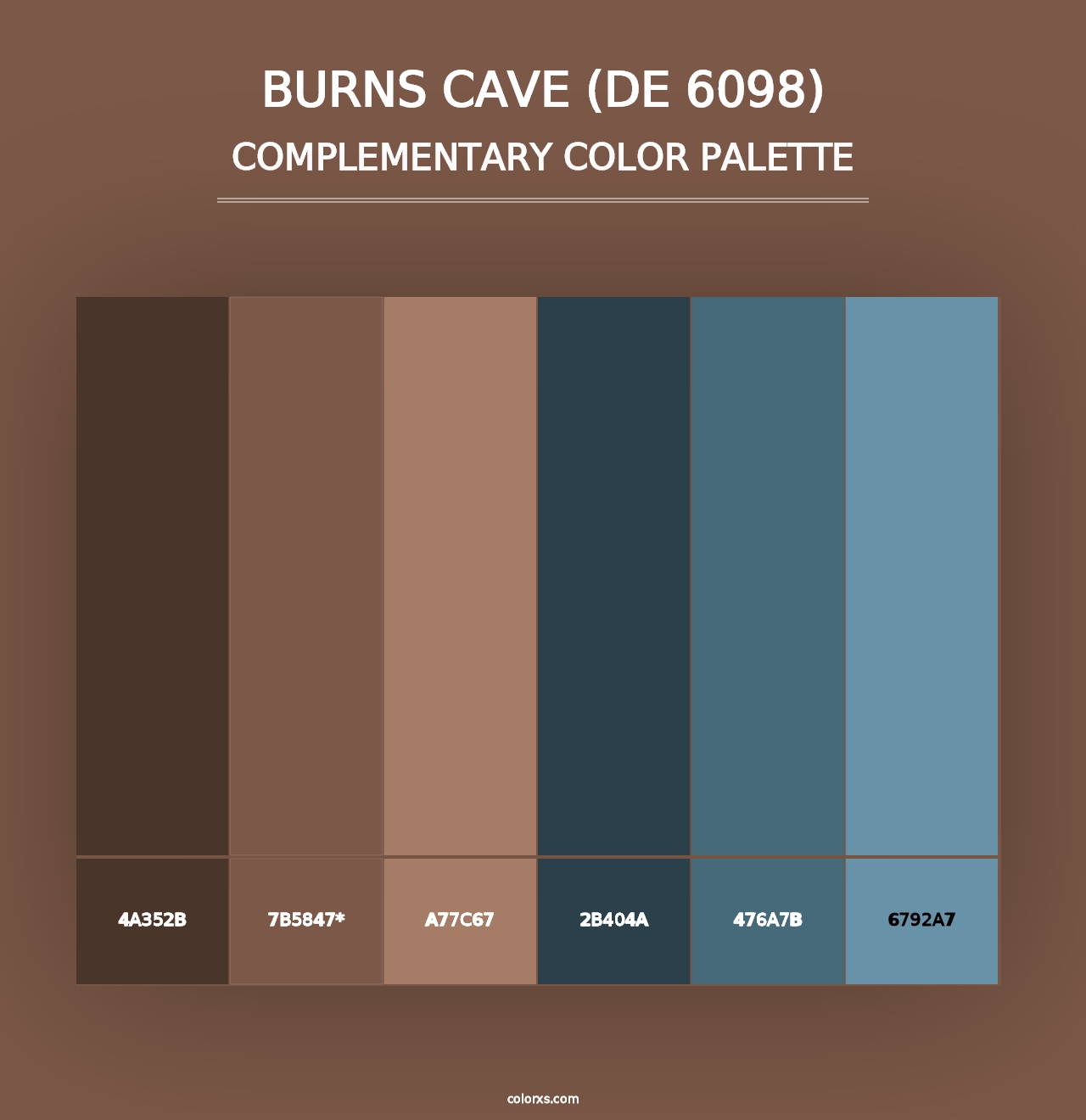 Burns Cave (DE 6098) - Complementary Color Palette