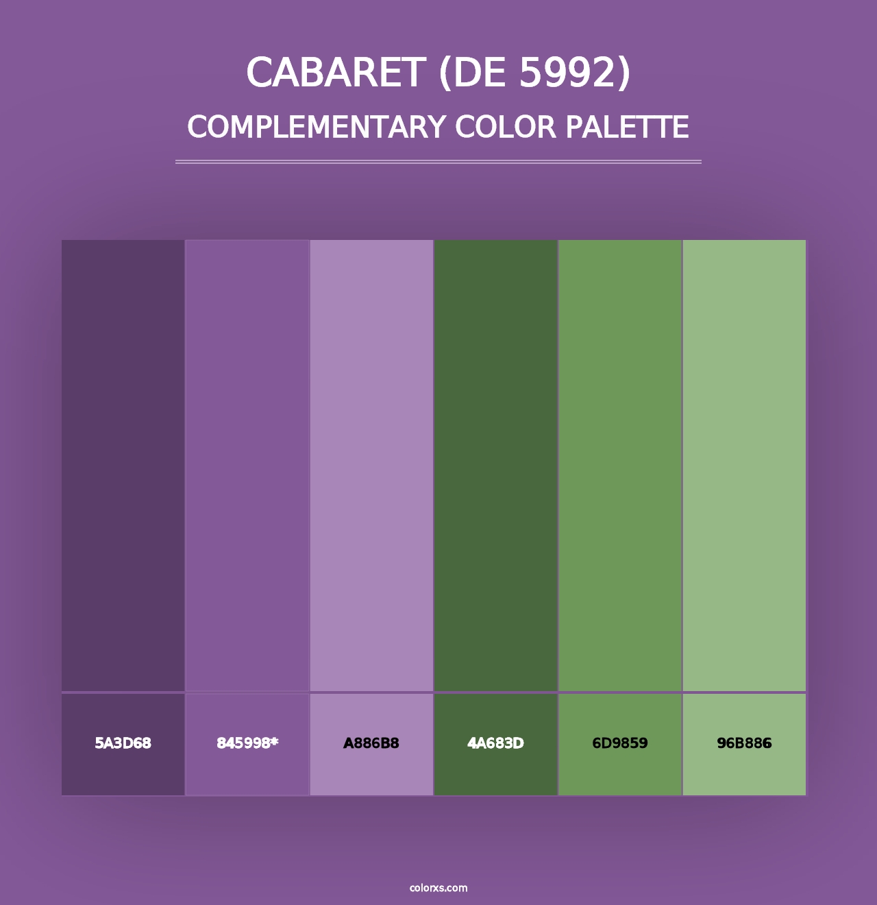 Cabaret (DE 5992) - Complementary Color Palette