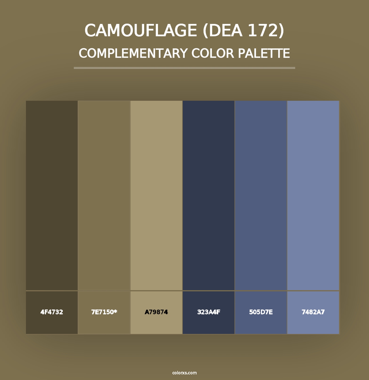 Camouflage (DEA 172) - Complementary Color Palette