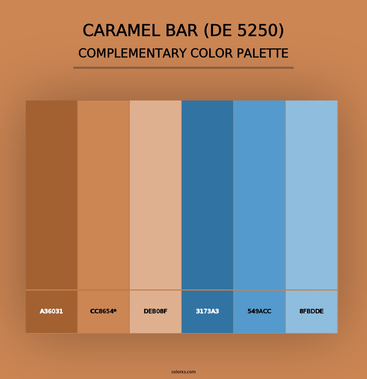 Caramel Bar (DE 5250) - Complementary Color Palette