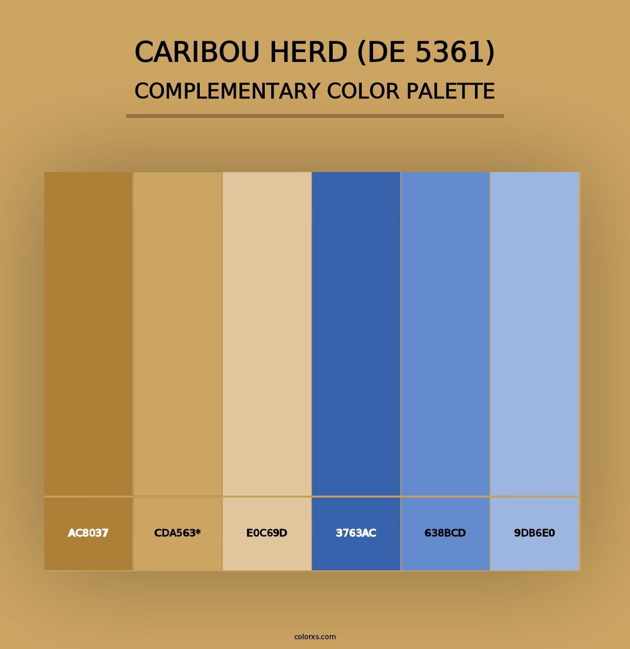 Caribou Herd (DE 5361) - Complementary Color Palette