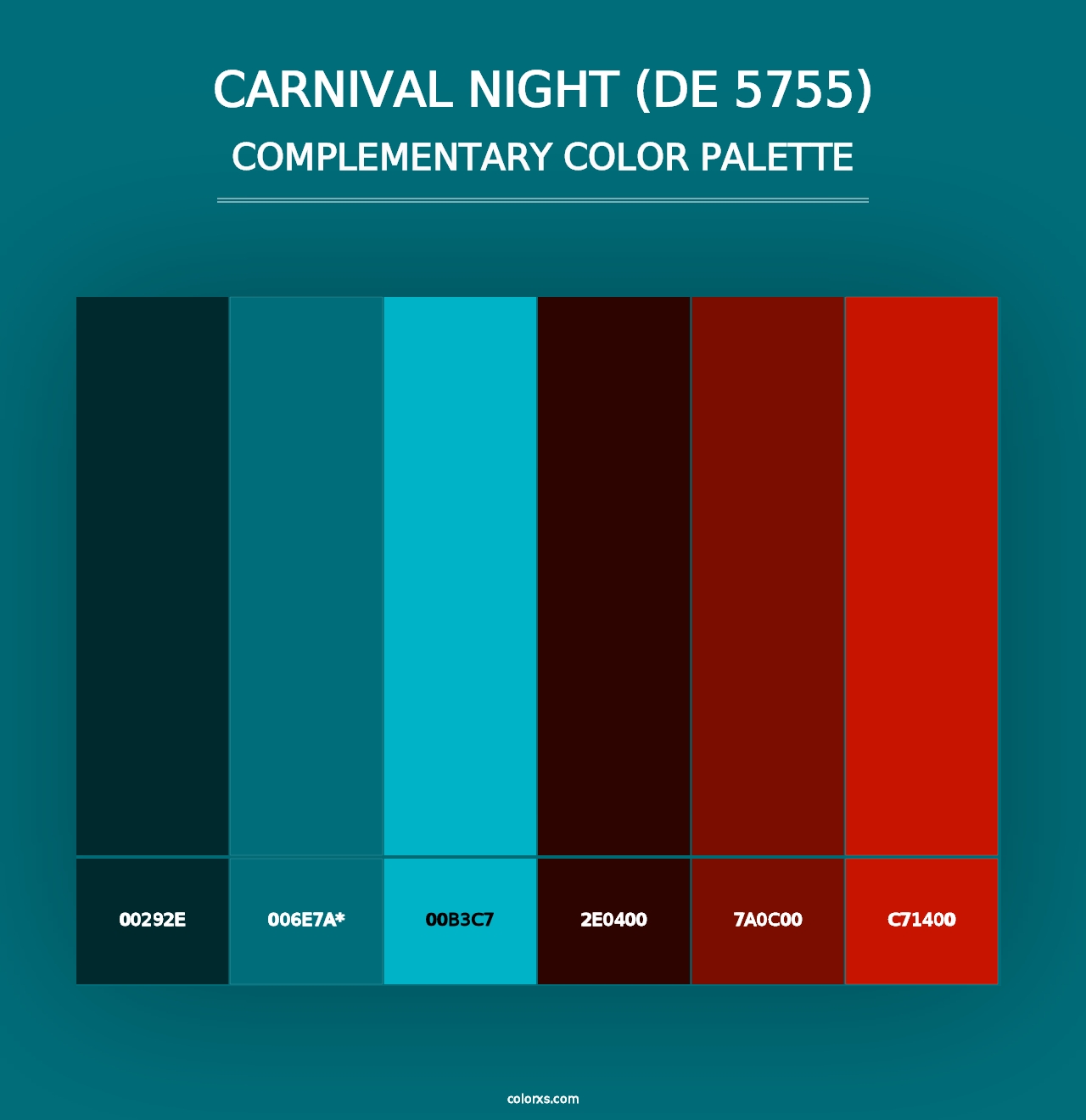 Carnival Night (DE 5755) - Complementary Color Palette