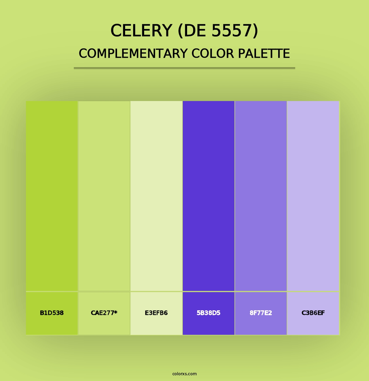 Celery (DE 5557) - Complementary Color Palette