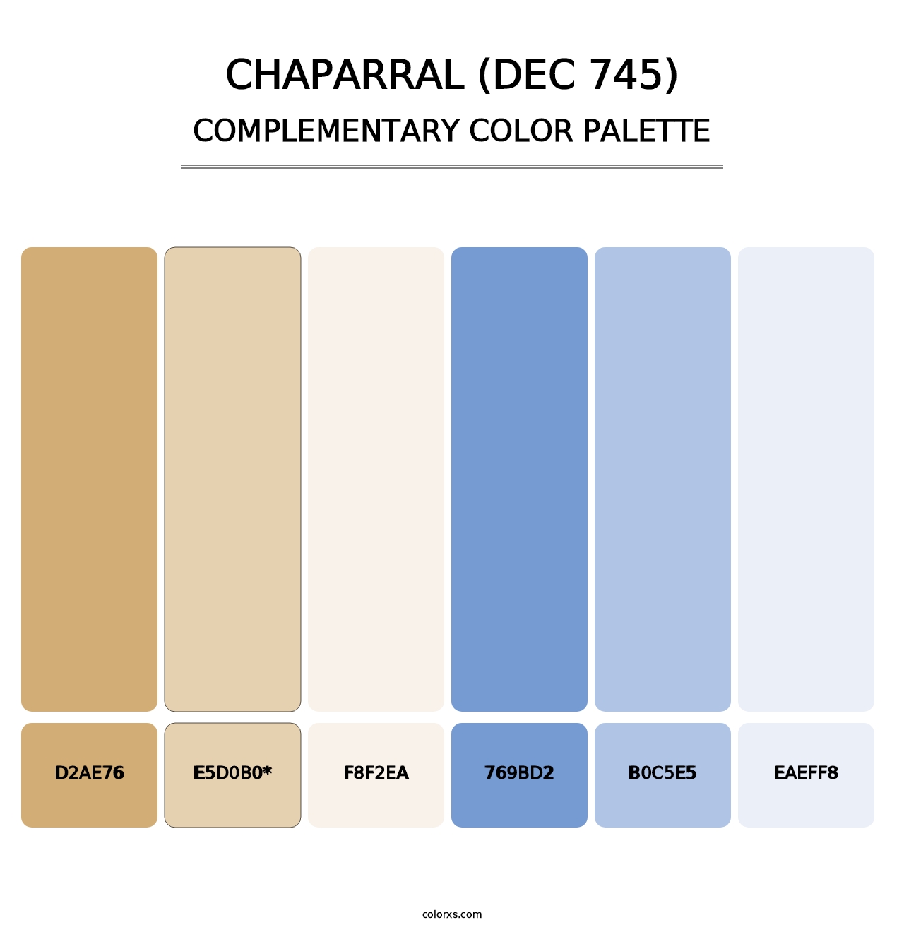 Chaparral (DEC 745) - Complementary Color Palette