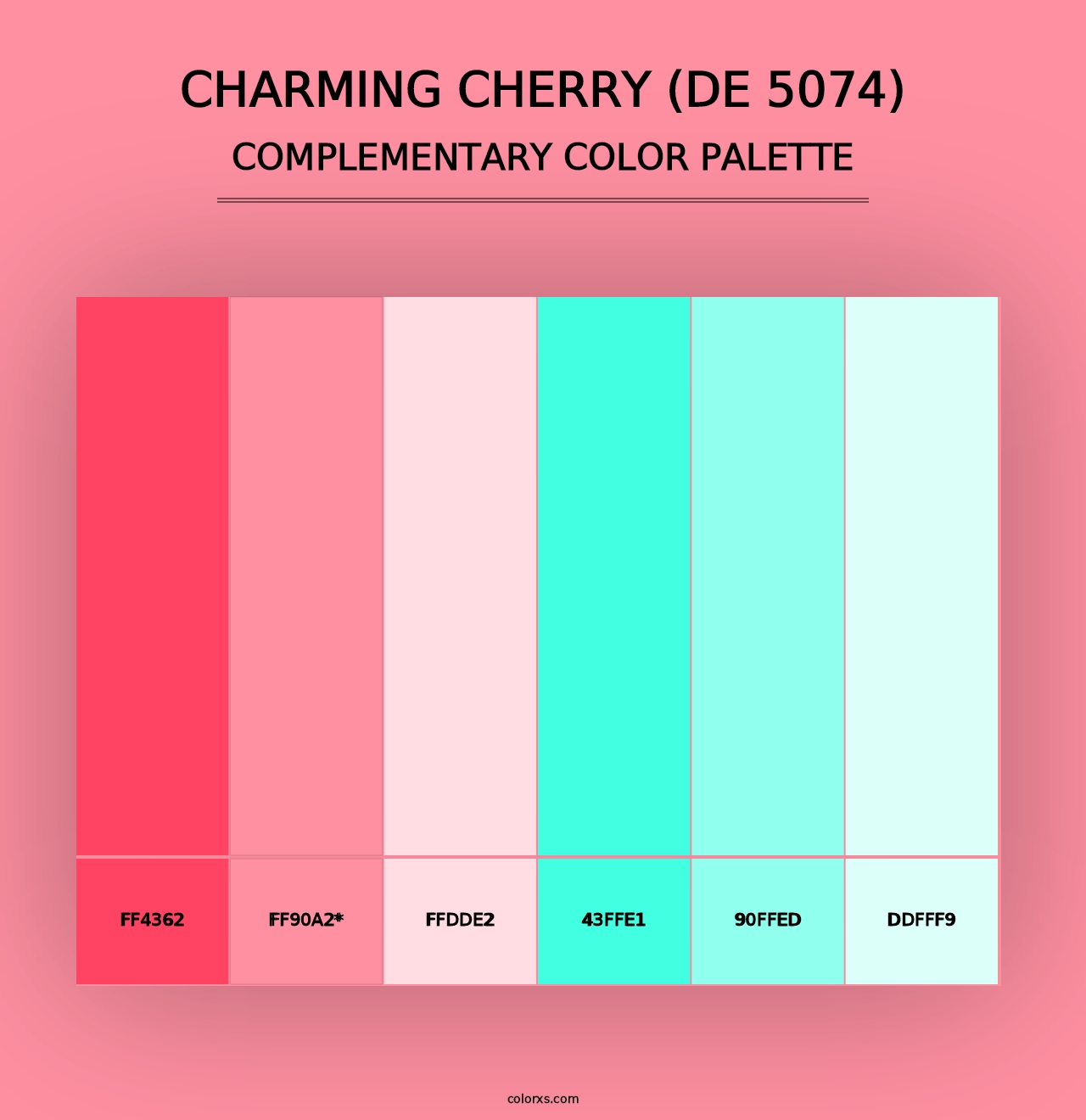 Charming Cherry (DE 5074) - Complementary Color Palette