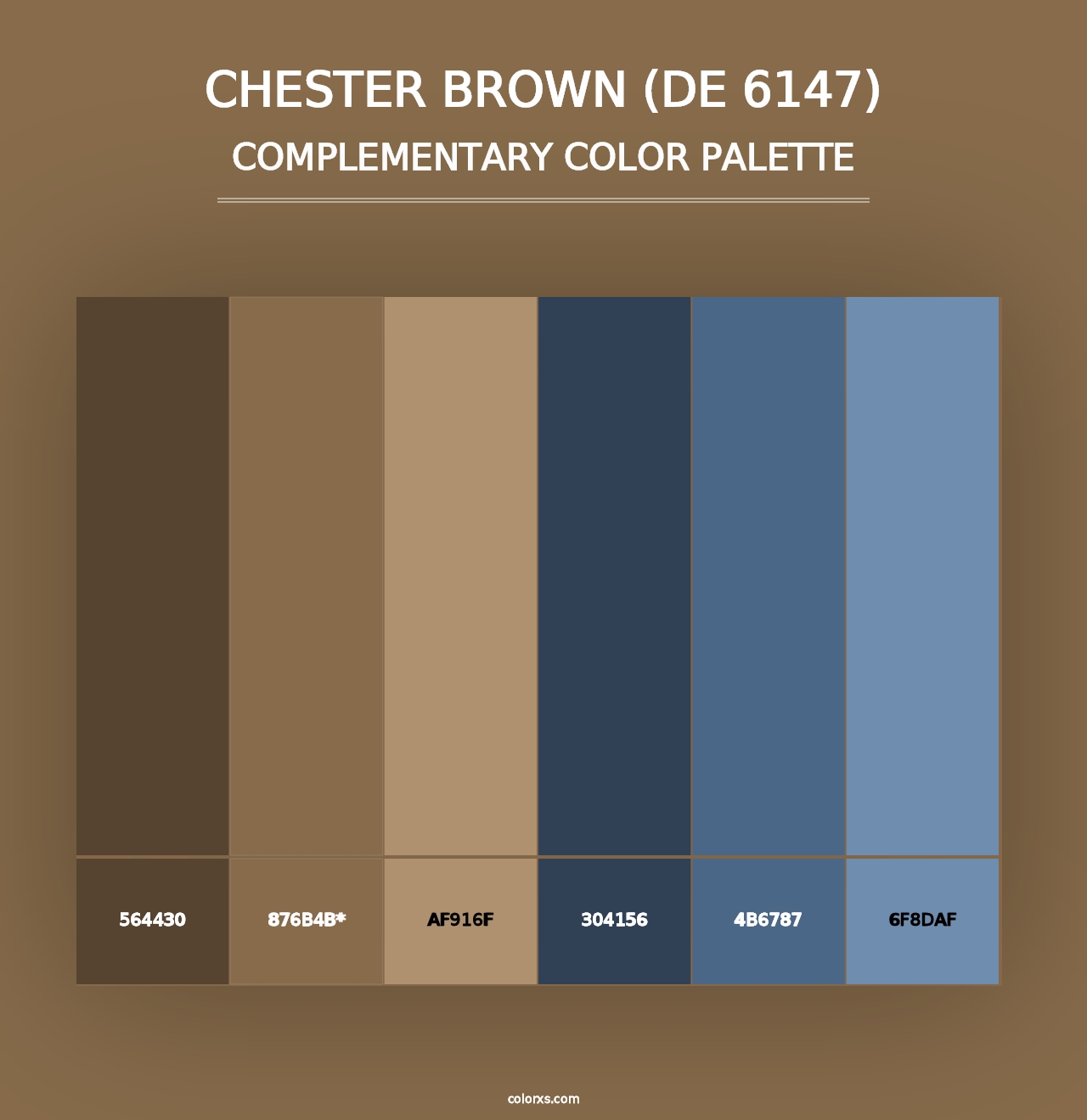 Chester Brown (DE 6147) - Complementary Color Palette