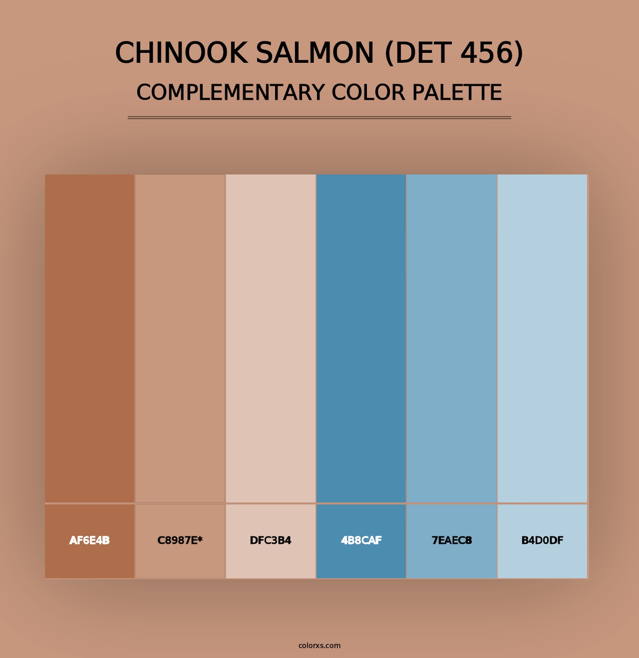 Chinook Salmon (DET 456) - Complementary Color Palette