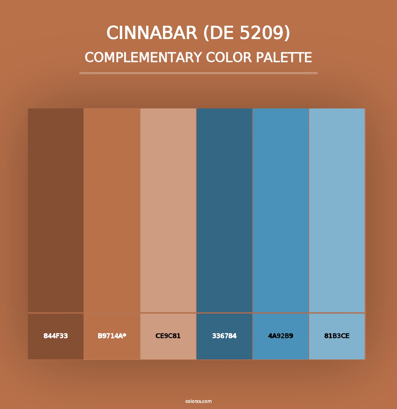 Cinnabar (DE 5209) - Complementary Color Palette