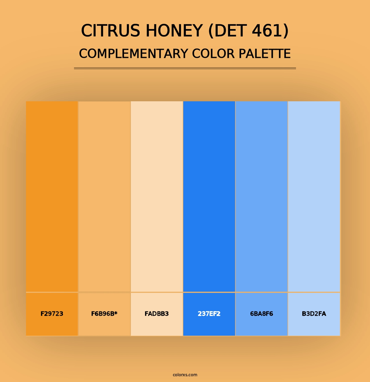 Citrus Honey (DET 461) - Complementary Color Palette