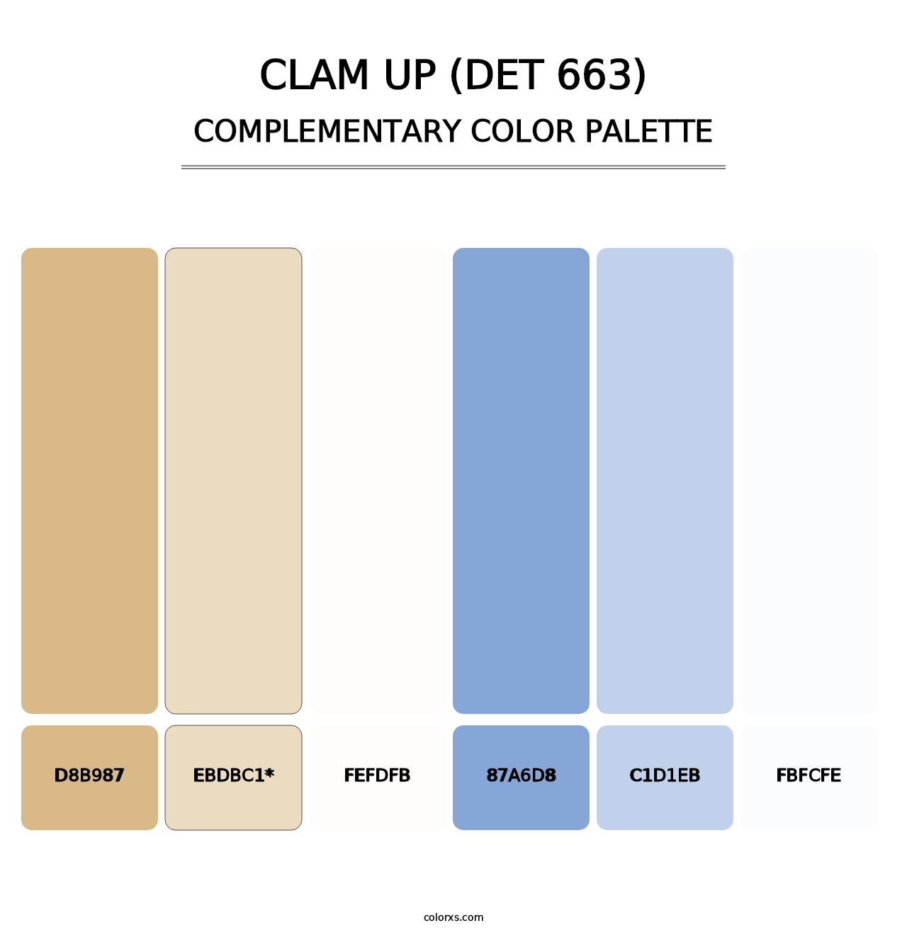 Clam Up (DET 663) - Complementary Color Palette