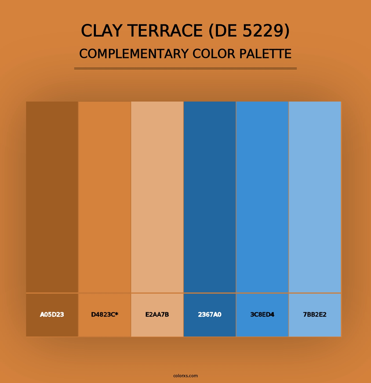 Clay Terrace (DE 5229) - Complementary Color Palette